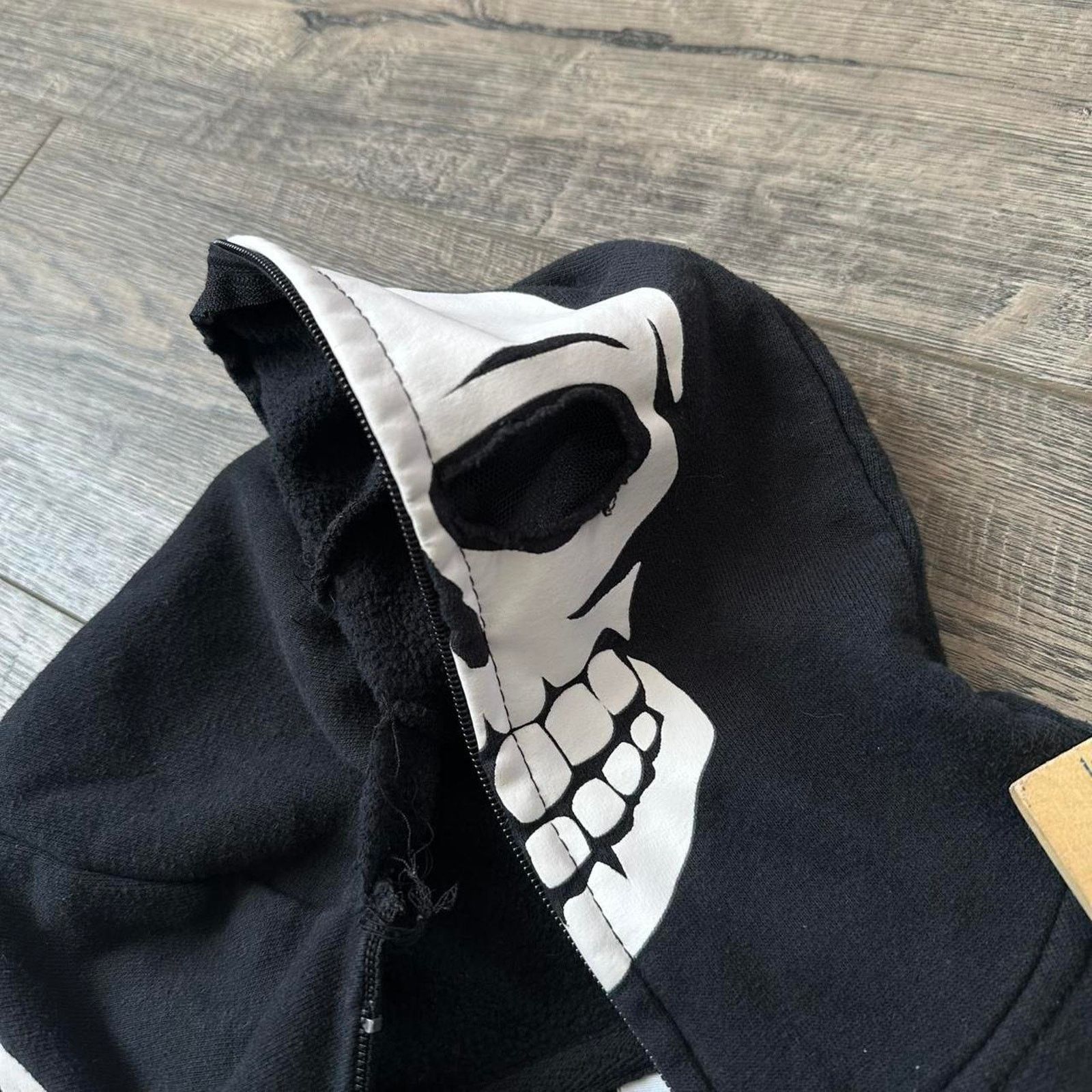 Vintage Vintage Y2K Skull Youth Six Flags Zip Hoodie Sweatshirt Size US XXS / EU 40 - 5 Thumbnail