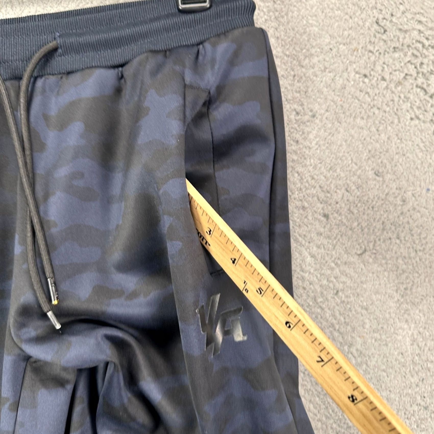 YoungLA Young LA Pants Jogger Mens Medium Blue Black Camo Drawstring Pocket Logo Pull On Size US 31 - 5 Thumbnail