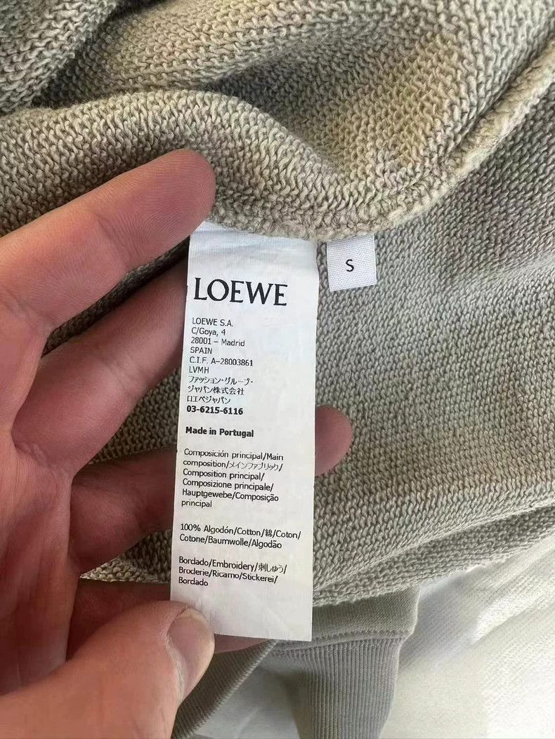 Loewe LOEWE Kaki color patchwork embroidery logo hoodie Size S / US 4 / IT 40 - 4 Thumbnail