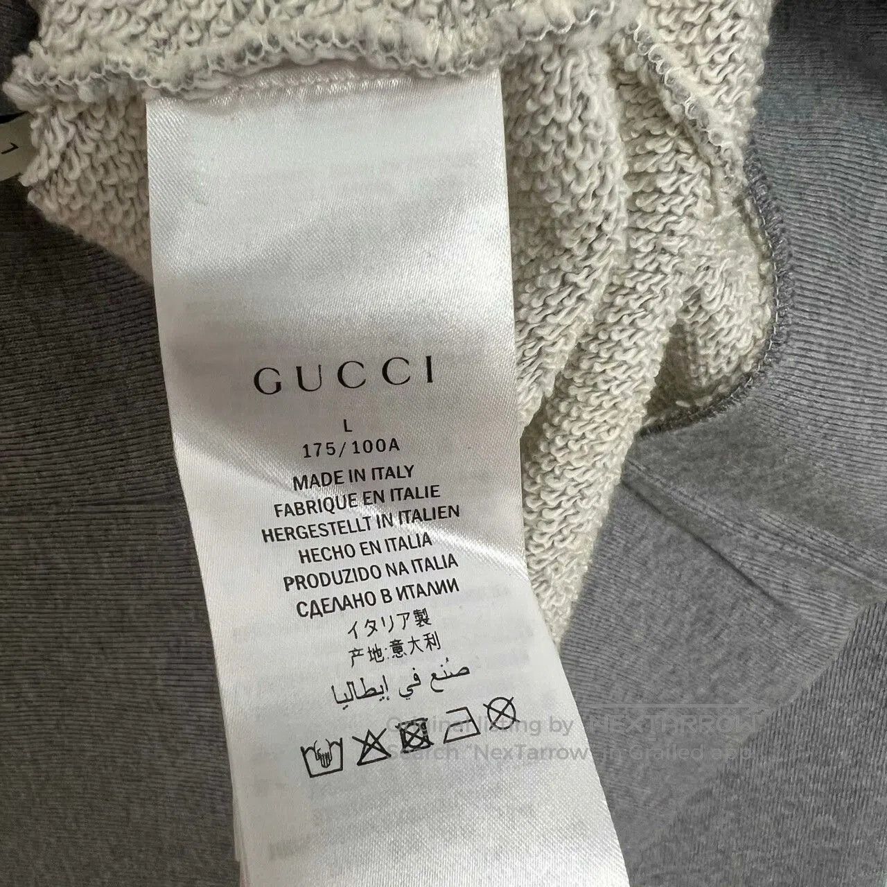 Gucci Gucci Gray Logo Hoodie with Embroidery. Size US L / EU 52-54 / 3 - 4 Thumbnail