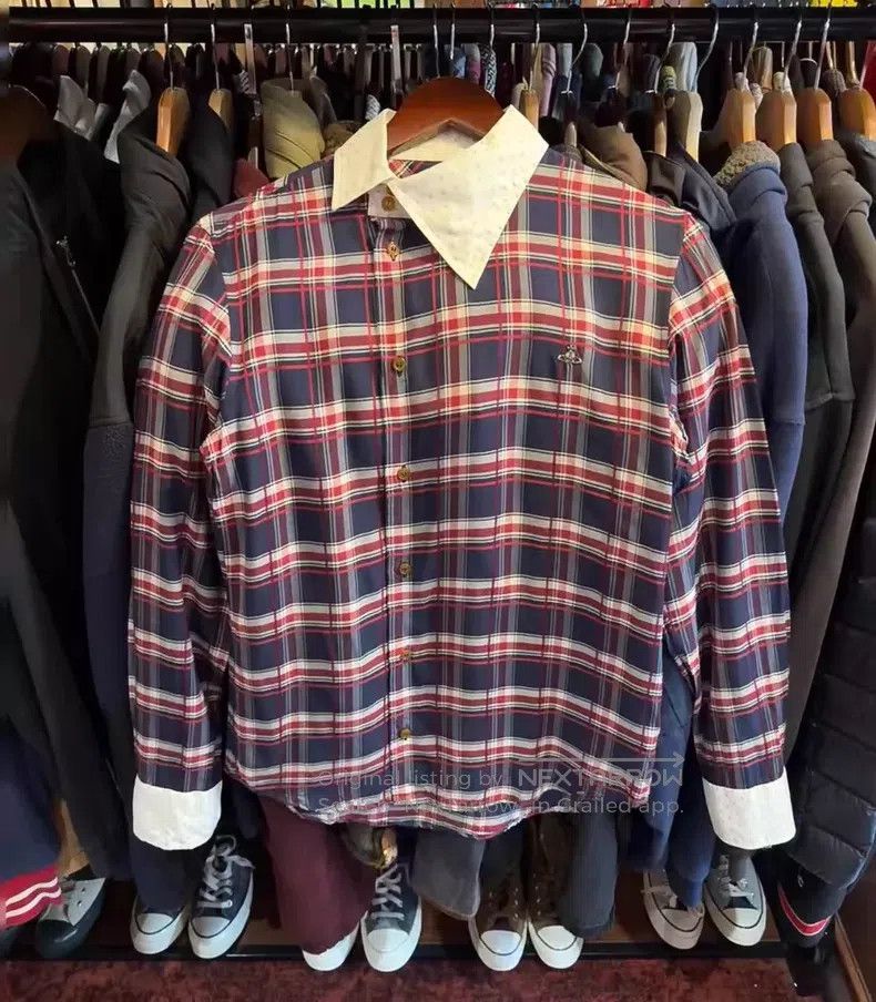 Vivienne Westwood Vivienne Westwood Contrast Collar Plaid Shirt Size XL / US 12-14 / IT 48-50 - 2 Thumbnail