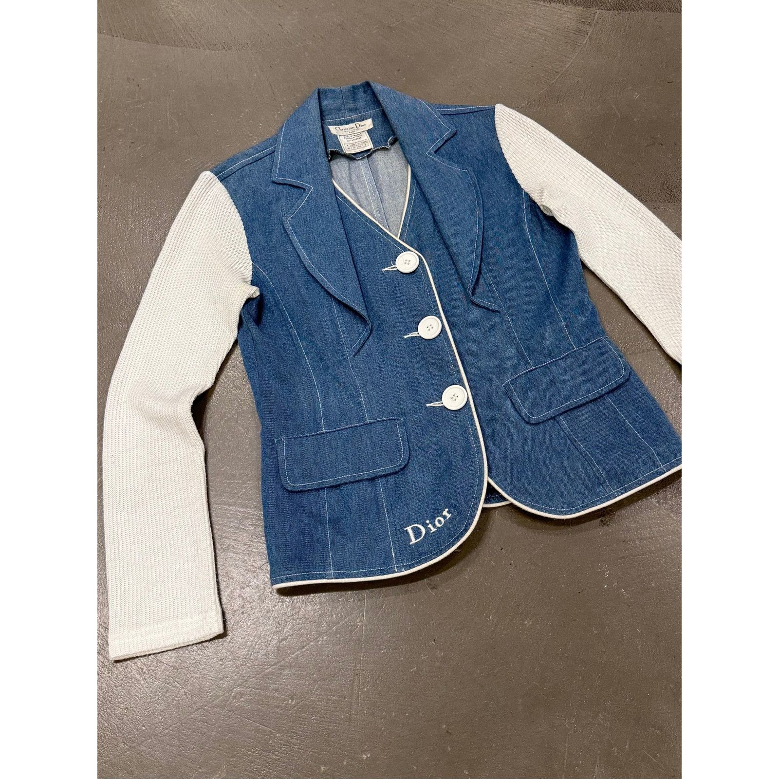 Dior 2000s Christian Dior hybrid denim jacket Size L / US 10 / IT 46 - 3 Thumbnail