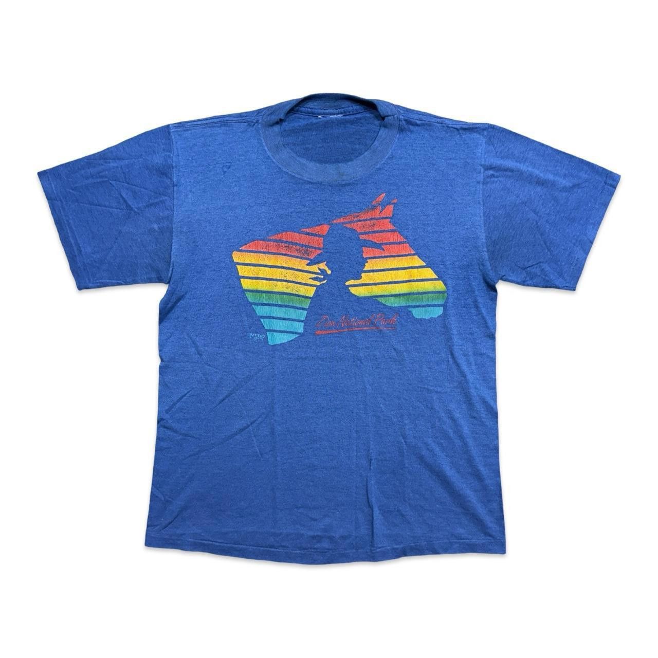 Designer True Vintage Zion National Park 80s Cowboy Horse T-Shirt Size US M / EU 48-50 / 2 - 1 Thumbnail