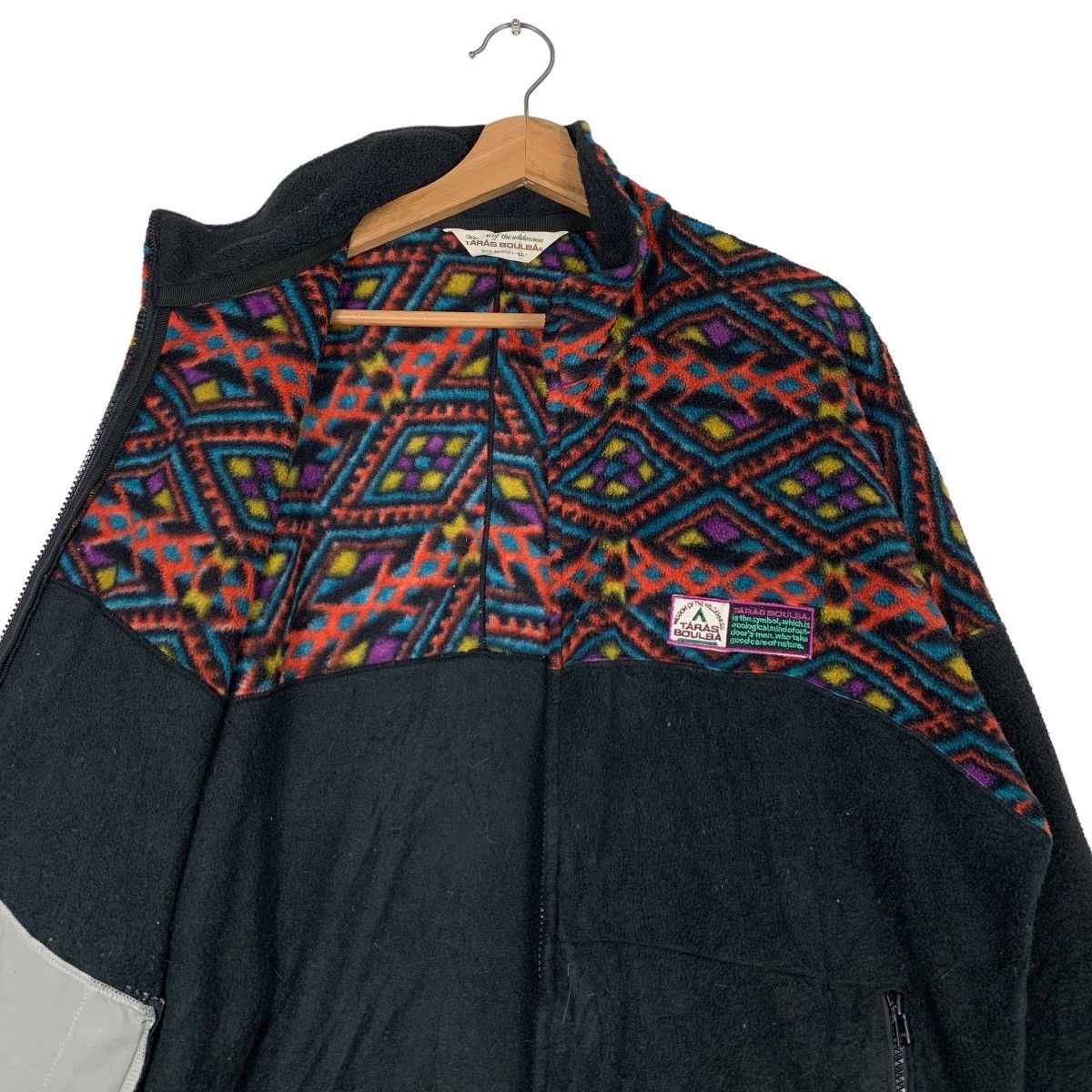Japanese Brand TARAS BOULBA Polartec Motif Design Fleece Jacket #0433-C20 Size US L / EU 52-54 / 3 - 12 Thumbnail