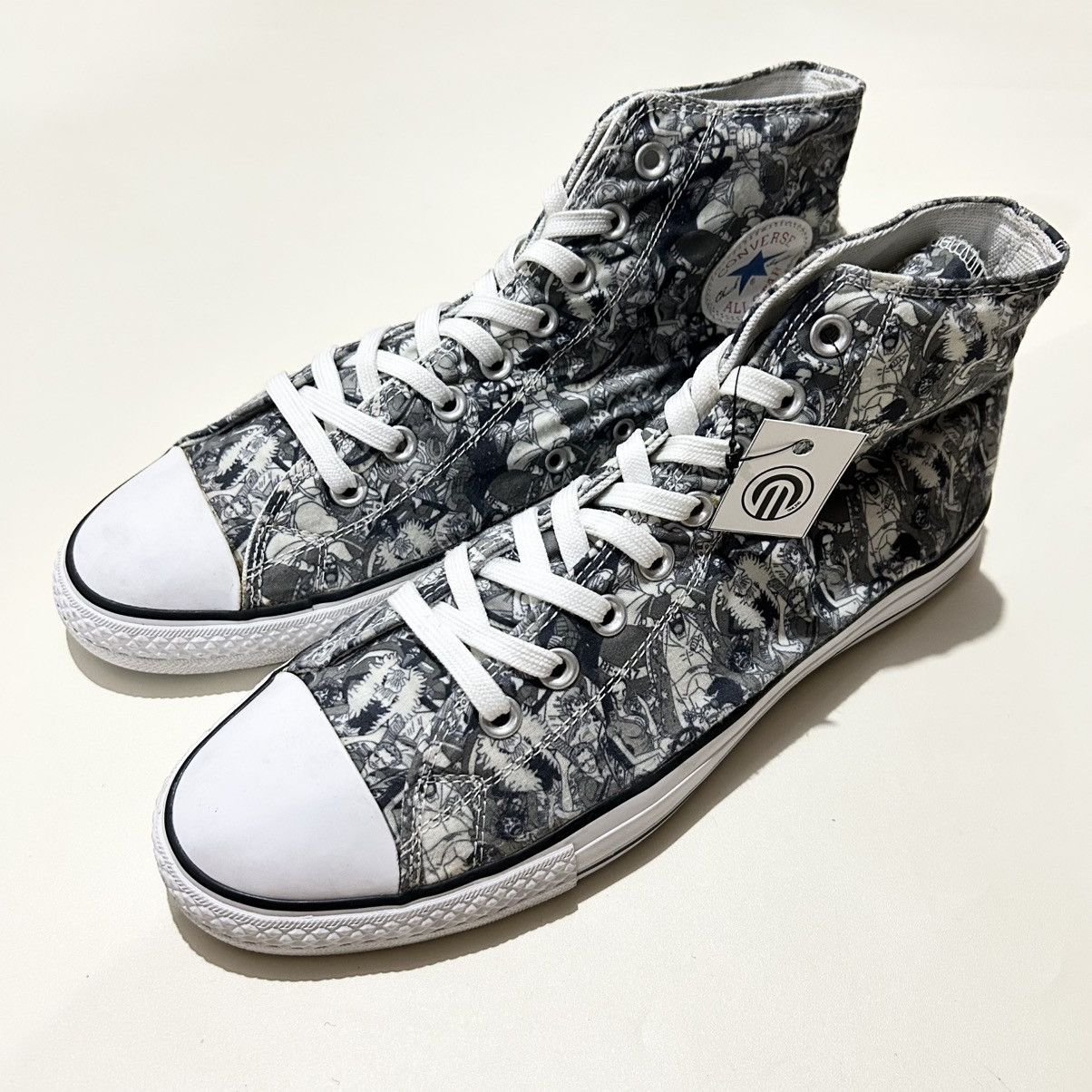 Converse × One Piece One Piece x Converse All Star 100 PT HI White Black 1CK828 Size US 10 / EU 43 - 3 Thumbnail