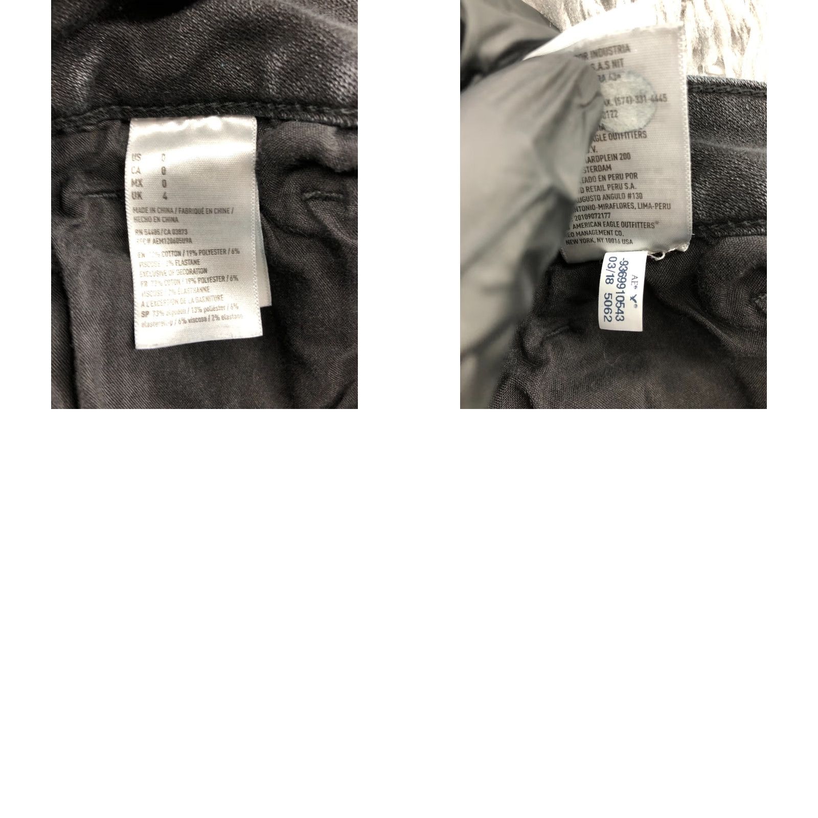 American Eagle Outfitters VINTAGE American Eagle Outfitters Hi-Rise Shortie Shorts Womens Size 0 Dark Wash Black Size 25" / US 0 / IT 36 - 8 Thumbnail