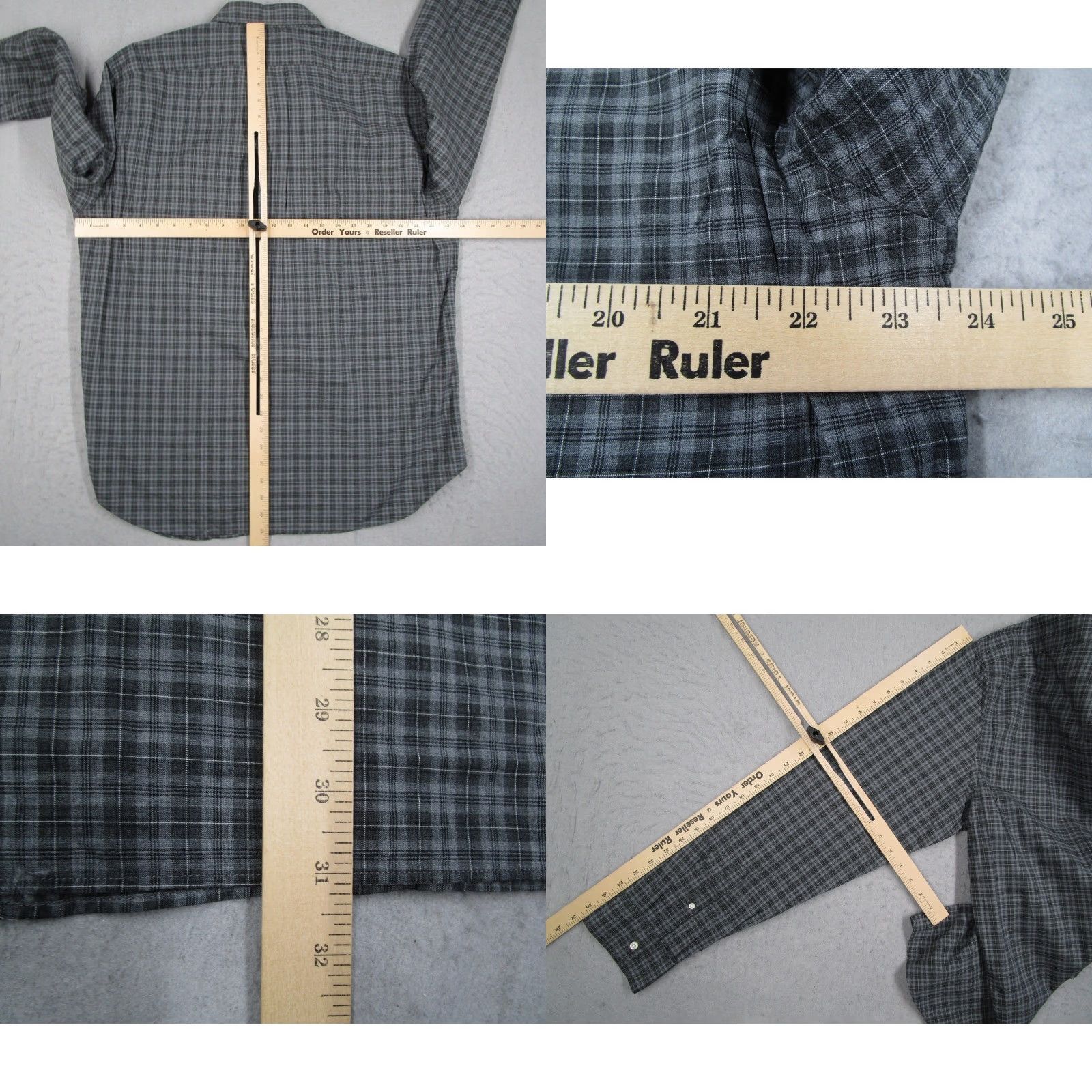 J.Crew J.Crew Secret Wash Shirt Mens XL Classic Grey Plaid Button Down CO874 Oarsman Size US XL / EU 56 / 4 - 8 Thumbnail