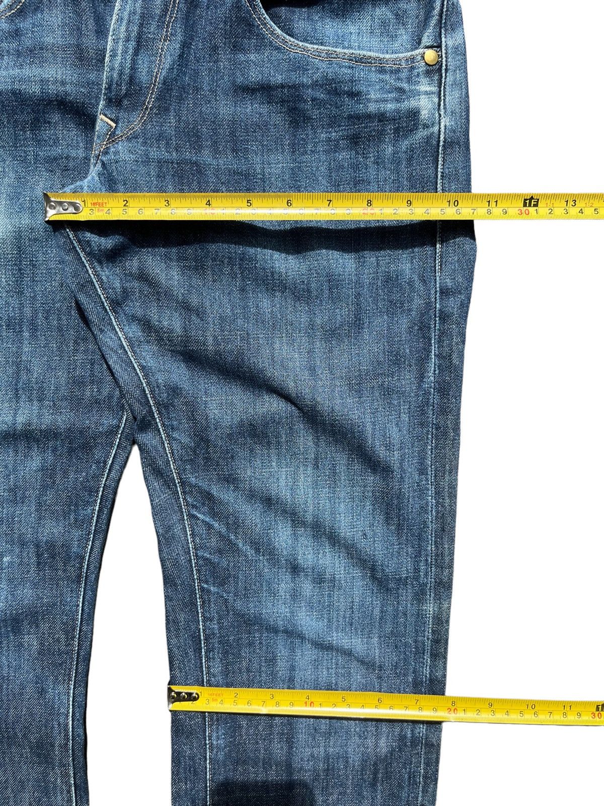 Levi's Vintage Levi’s Capital E Navy Washed Slim Straight Fit Jeans Size US 30 / EU 46 - 18 Thumbnail