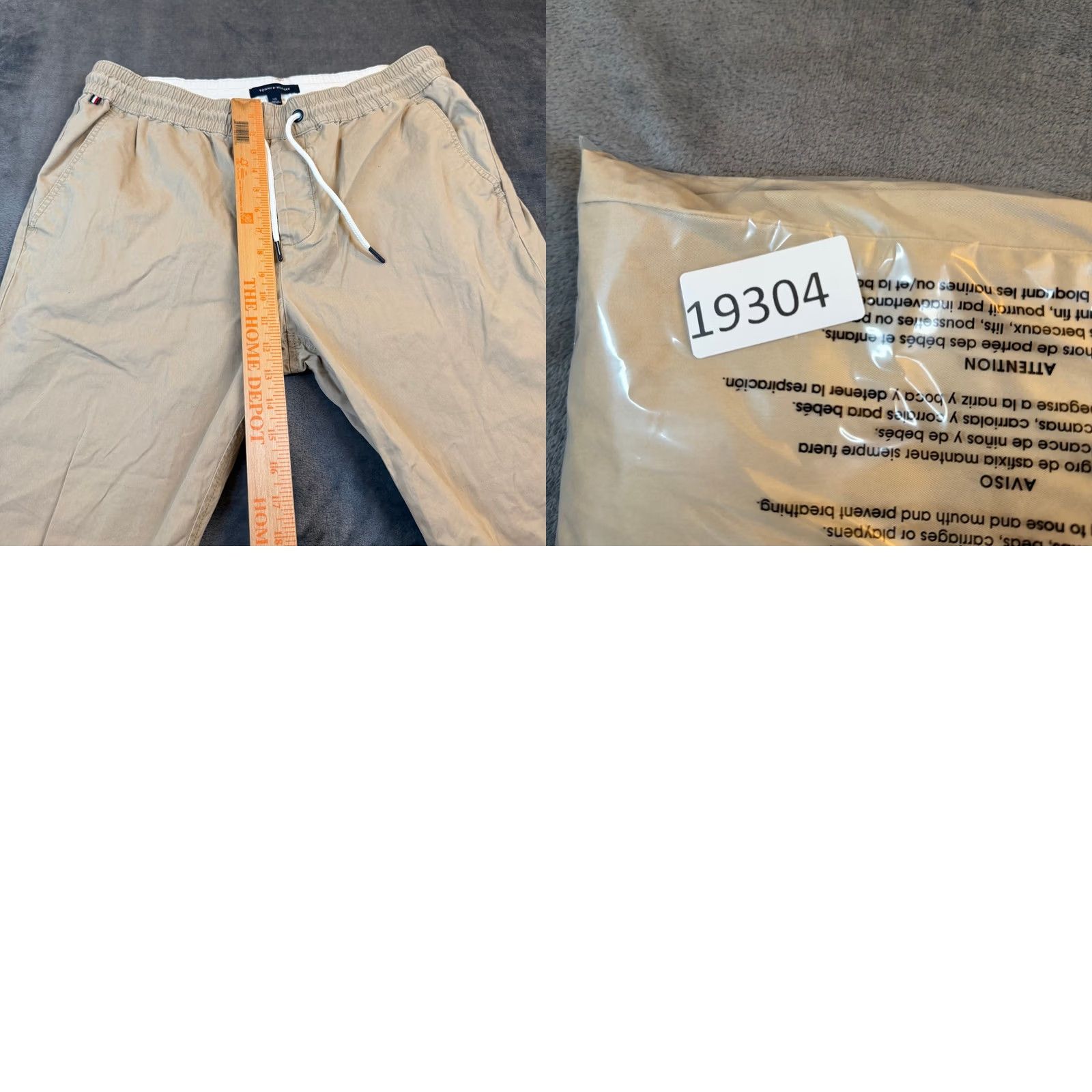 Tommy Hilfiger Tommy Hilfiger Jogger Pants Mens L Khaki Elastic Waist Drawstring 34x29" Cuffed Pockets Regular" Size US 34 / EU 50 - 8 Thumbnail