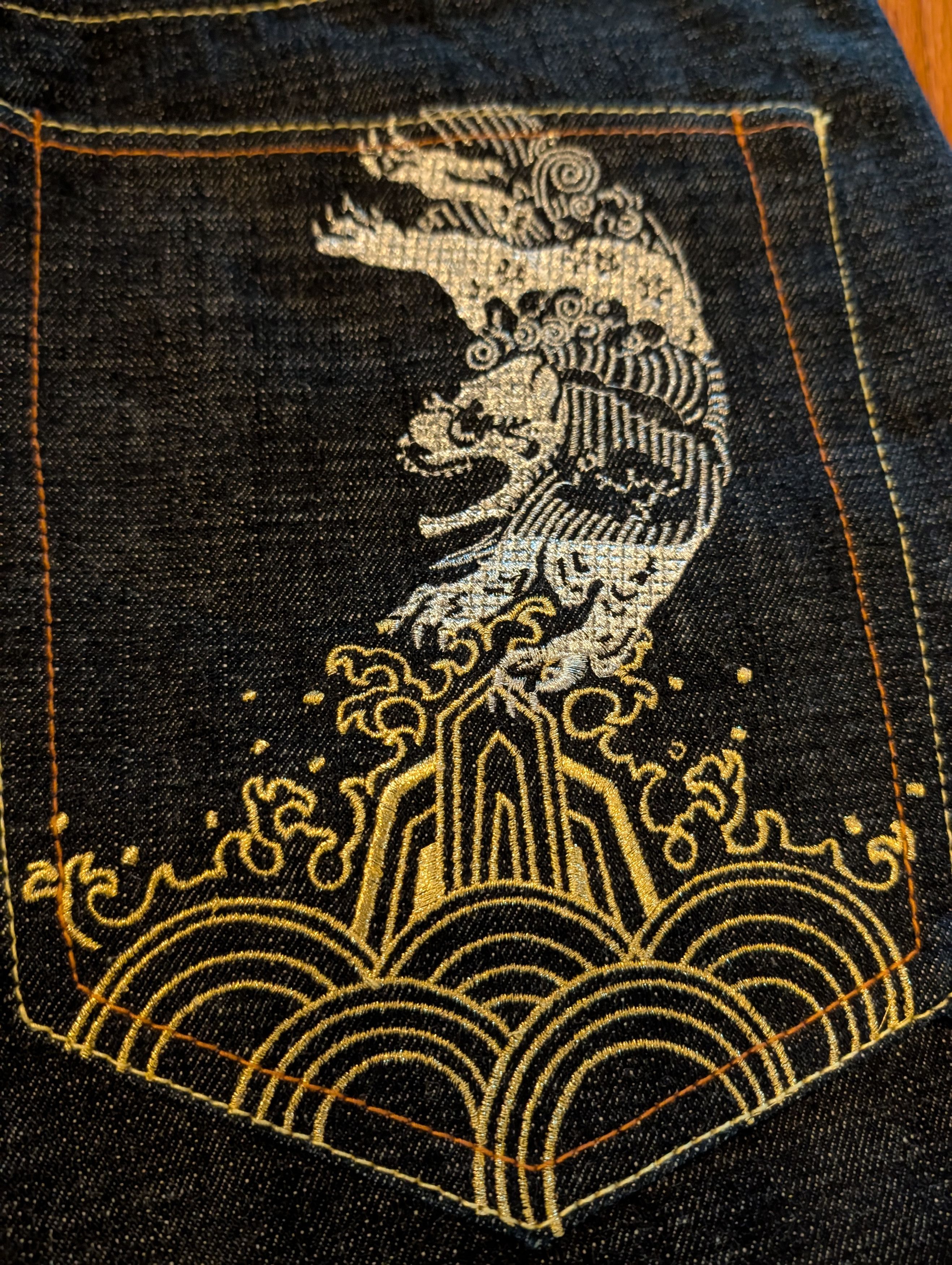 Vintage The Year of DTP Disturbing Tha Baggy Hip Hop Denim Jeans Size US 38 / EU 54 - 2 Thumbnail