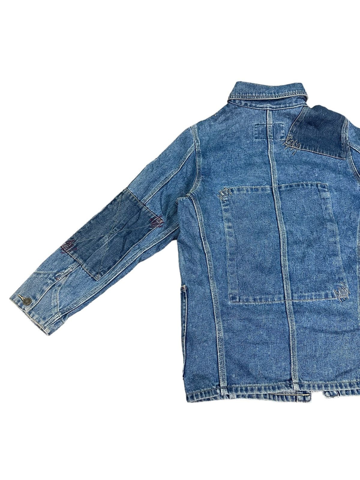 Vintage RARE VINTAGE SINA COVA LUPO DI MARE PATCHWORK DENIM JACKET Size US S / EU 44-46 / 1 - 9 Thumbnail
