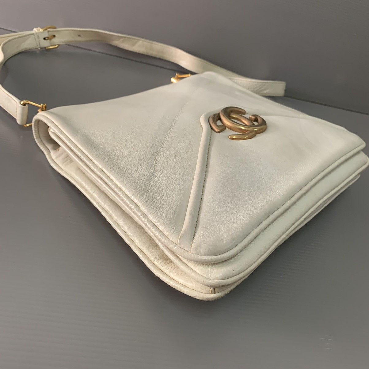Gucci Gucci GG White Leather Shoulder Limited Bag Size ONE SIZE - 4 Thumbnail