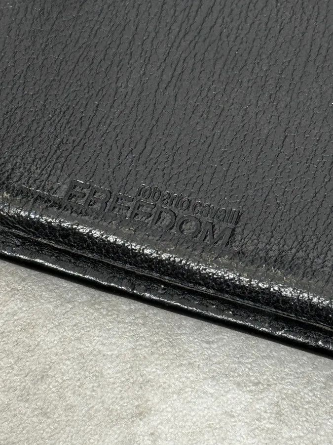 Roberto Cavalli 2000s Cavalli Black Crocodile Effect Leather Wallet Size ONE SIZE - 8 Thumbnail