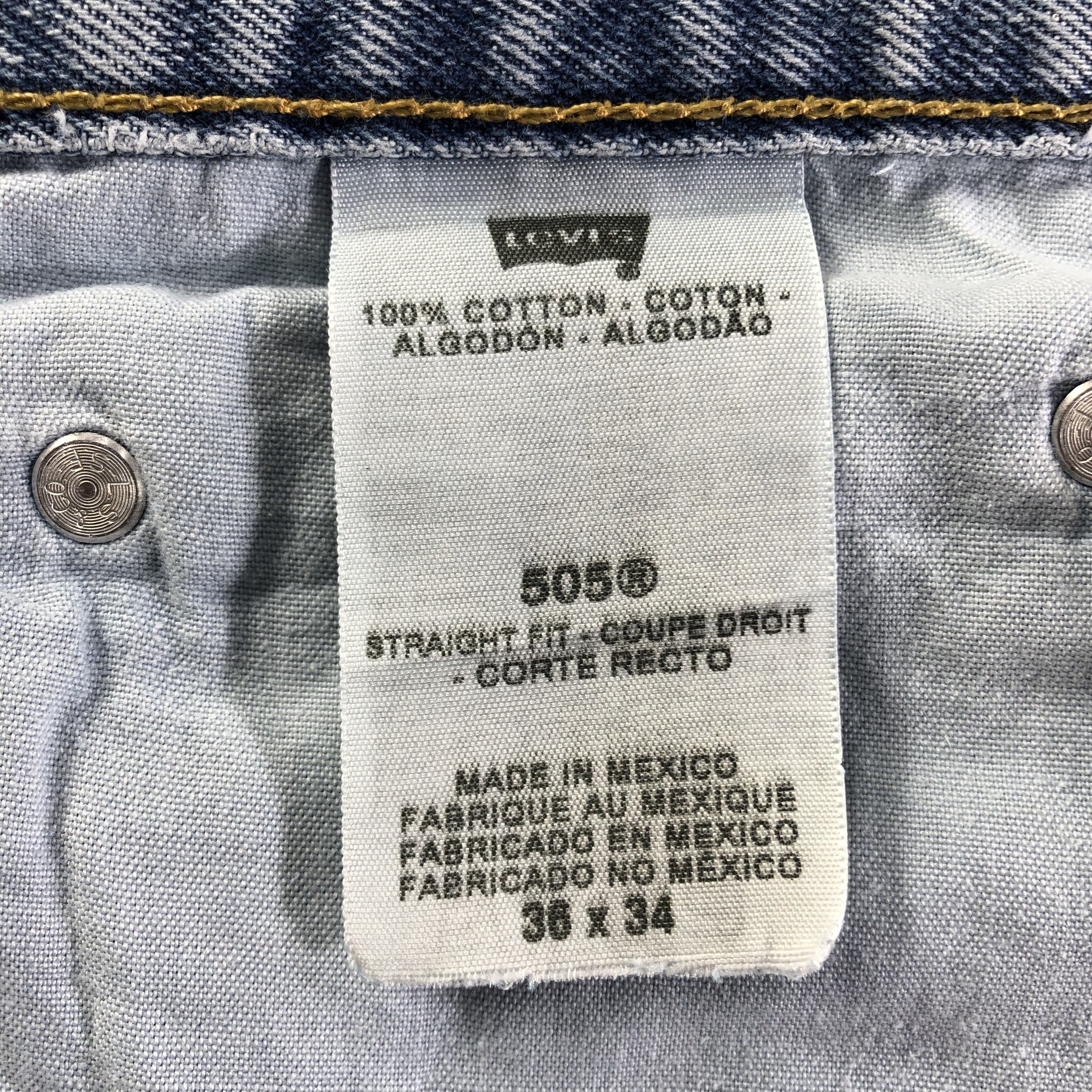 Levi's Vintage Light Wash Levis 505 Jeans-J3721 Size US 37 - 14 Thumbnail