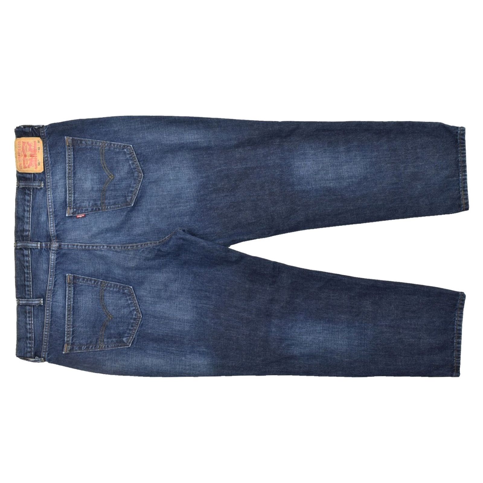 Levi's Levi's 541 Athletic Taper Jeans Blue Denim W42 L30 Cotton Blend Stretch 5-Pocket Logo Zip Men Regular Size Size US 42 / EU 58 - 2 Thumbnail