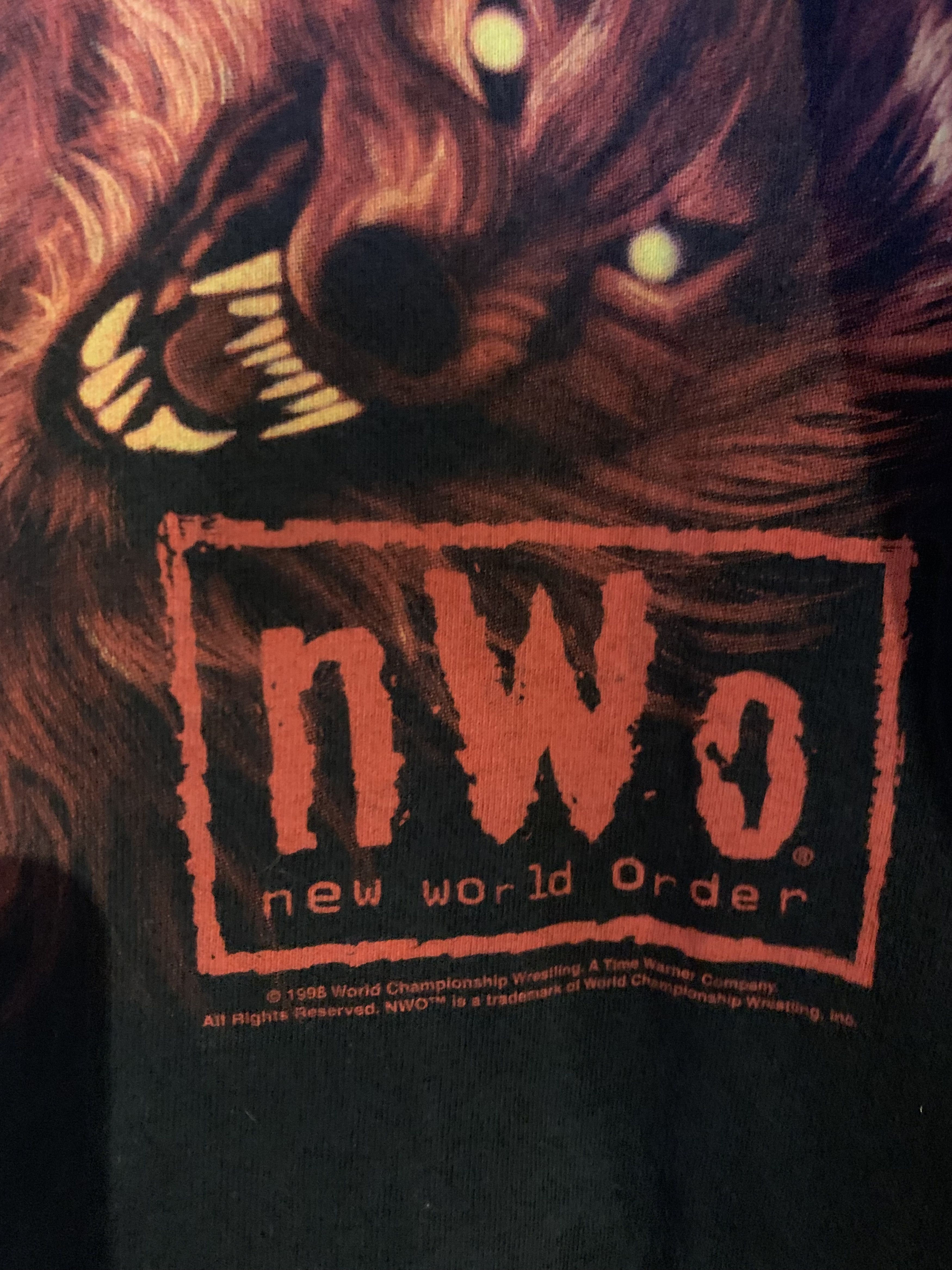 Vintage 🔥RARE🔥 VINTAGE 90s NWO Wolfpack Liquid blue T-SHIRT Size US L / EU 52-54 / 3 - 2 Thumbnail