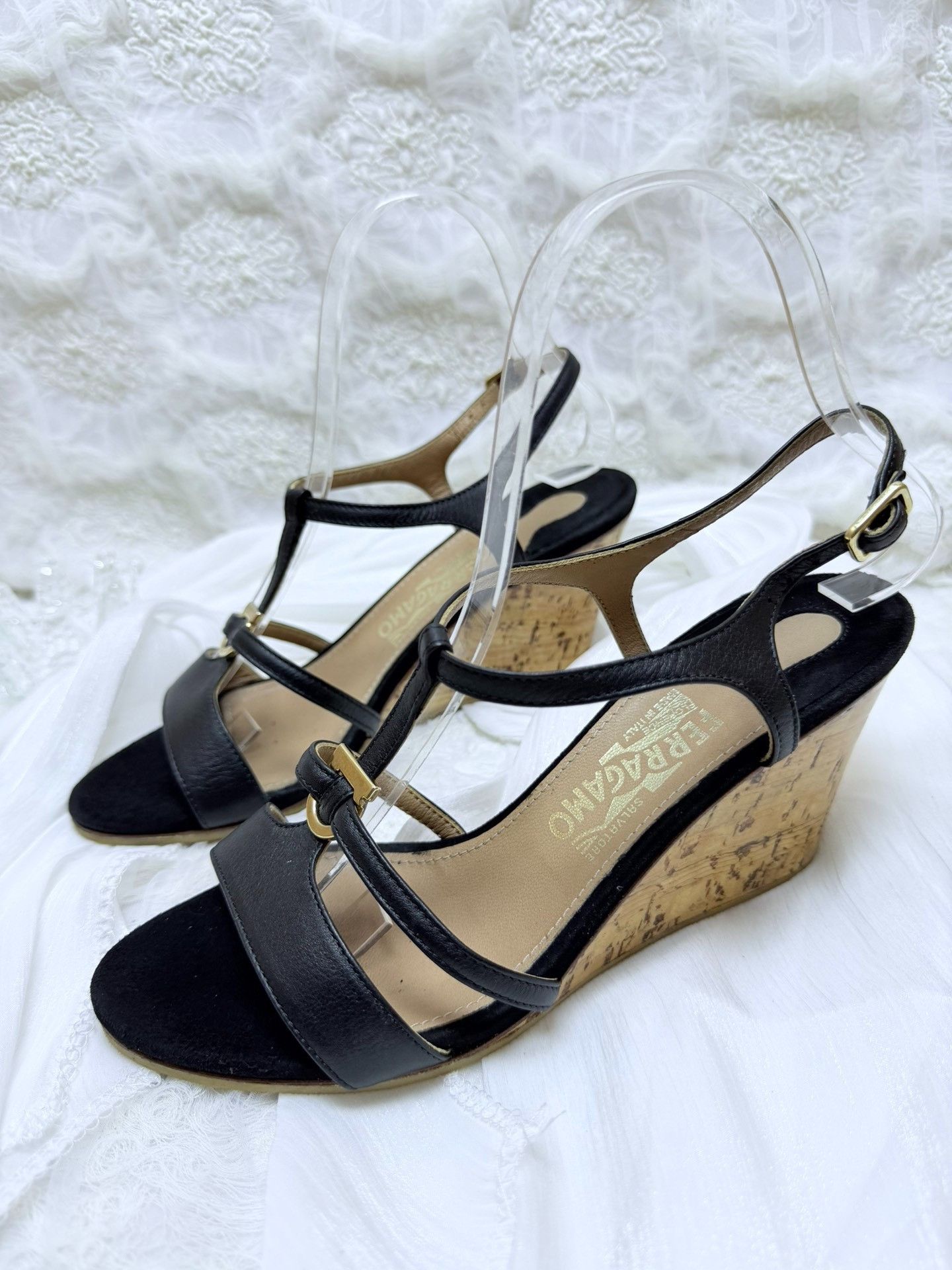 Salvatore Ferragamo Salvatore Ferragamo Black Sandals us_6 Women Size US 6 / IT 36 - 1 Thumbnail
