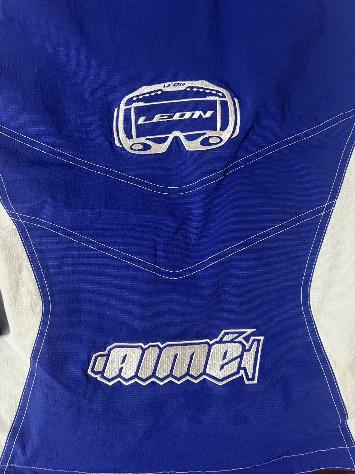 Aime Leon Dore Aime Leon Dore ALD Aimé Logo Racing Jacket Blue & White XXL Size US XXL / EU 58 / 5 - 9 Thumbnail