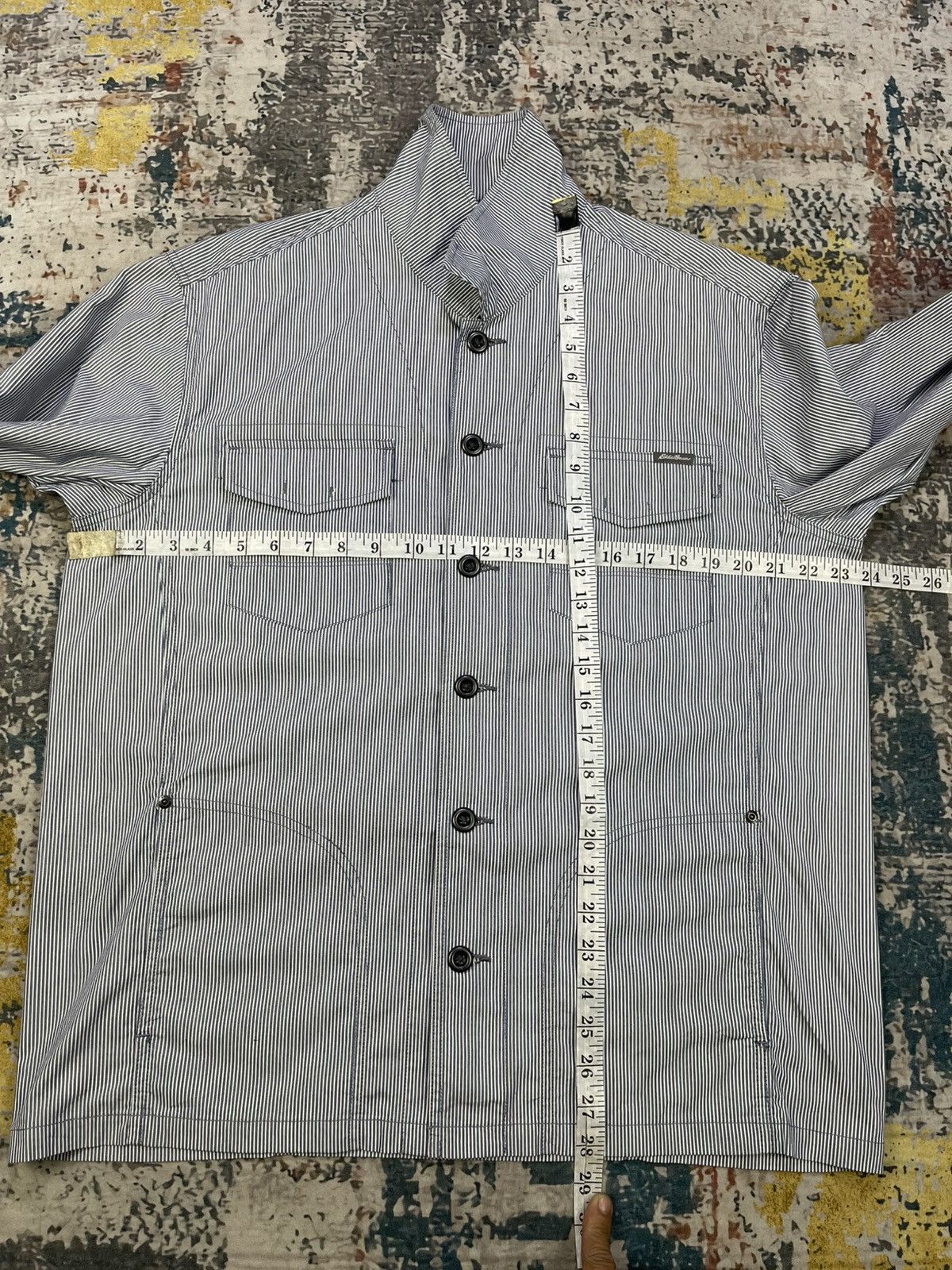 Eddie Bauer Eddie Bauer Hickory Stripe Utility Overshirt Jacket Size US L / EU 52-54 / 3 - 10 Thumbnail