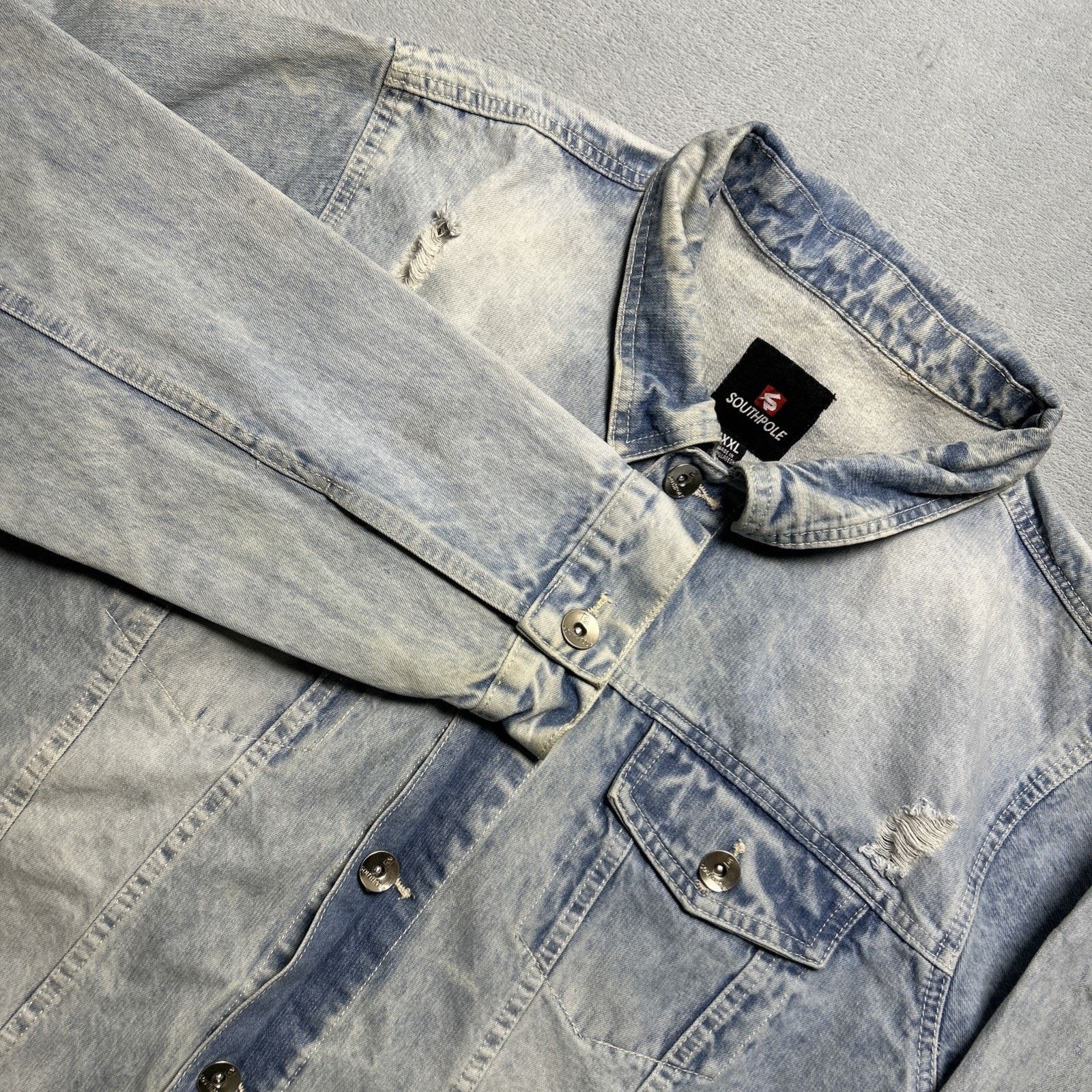 Southpole Southpole Denim Jacket Womens 2XL P031 Type 3 2000s Grunge Size US XXL / EU 58 / 5 - 12 Thumbnail
