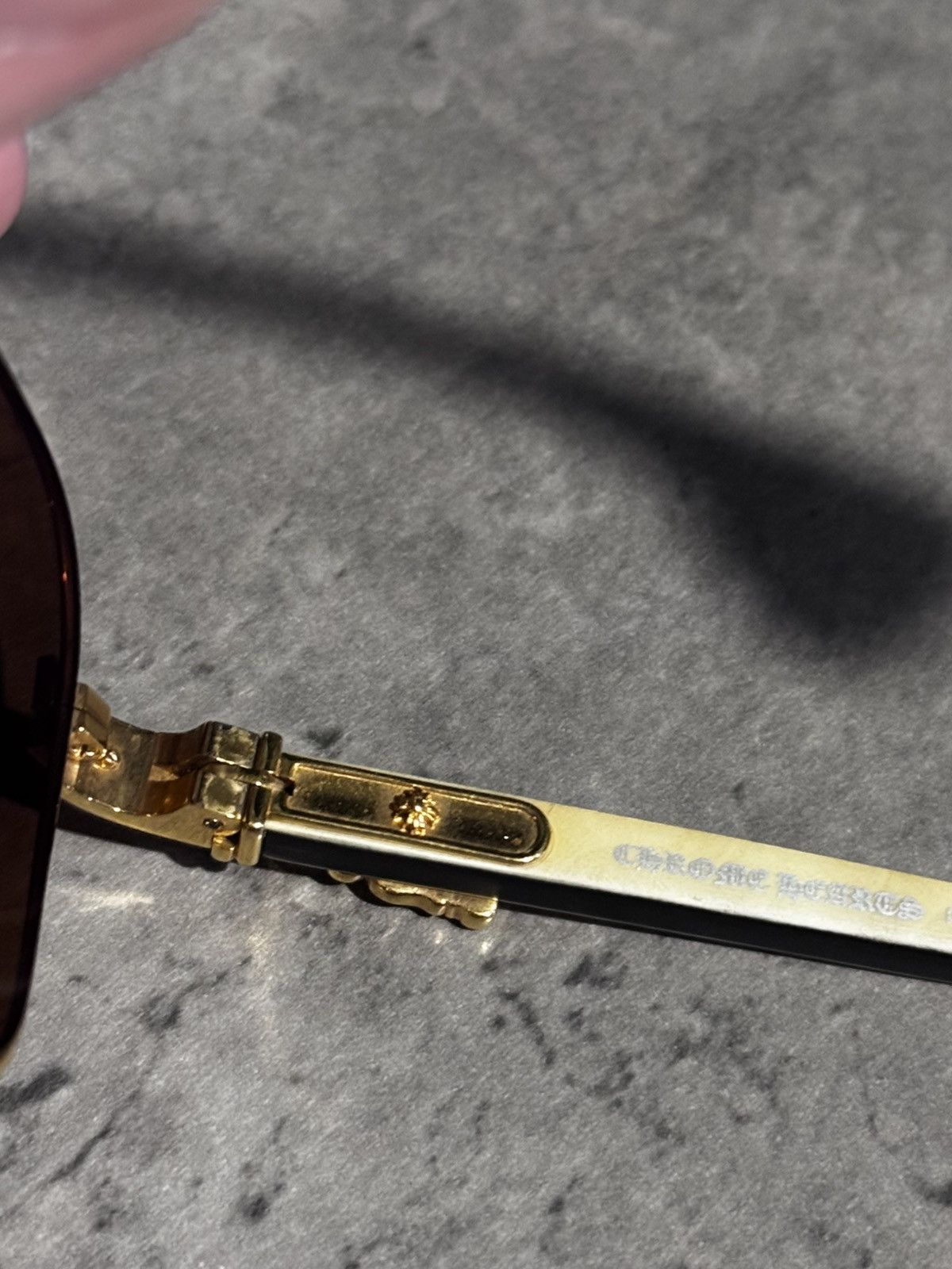 Chrome Hearts chrome hearts gold filled throb dagger sunglasses Size ONE SIZE - 5 Thumbnail