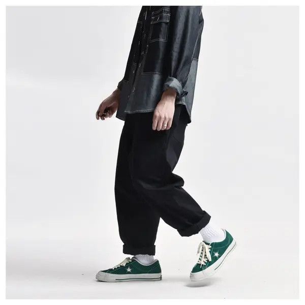 Japanese Brand Yuki Men's Street Washed Vintage Loose Multi-Pocket Overalls Size US 32 / EU 48 - 2 Thumbnail