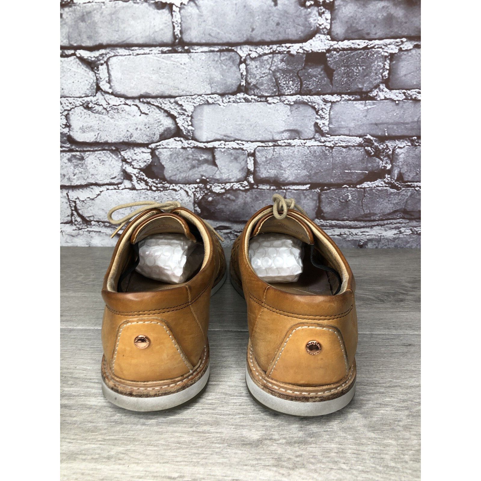 Other THOROCRAFT ROSS Brown Woven Leather Oxfords Lace Up Shoes Me Size US 10 / EU 43 - 5 Thumbnail