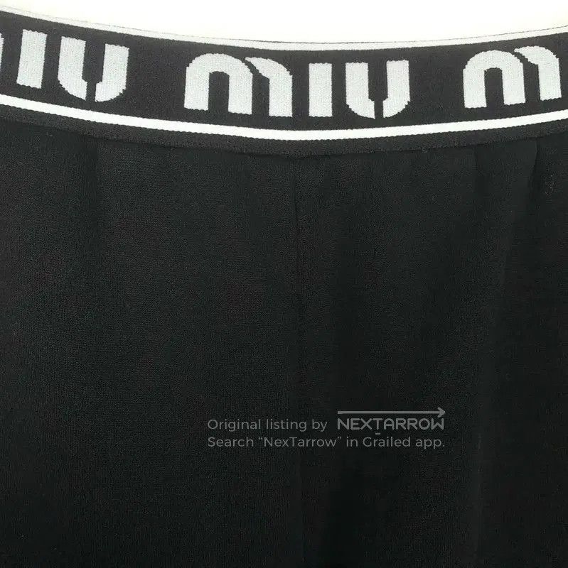 Miu Miu Miu Miu Black Cotton Womens Casual Pants . Size 23" - 3 Thumbnail