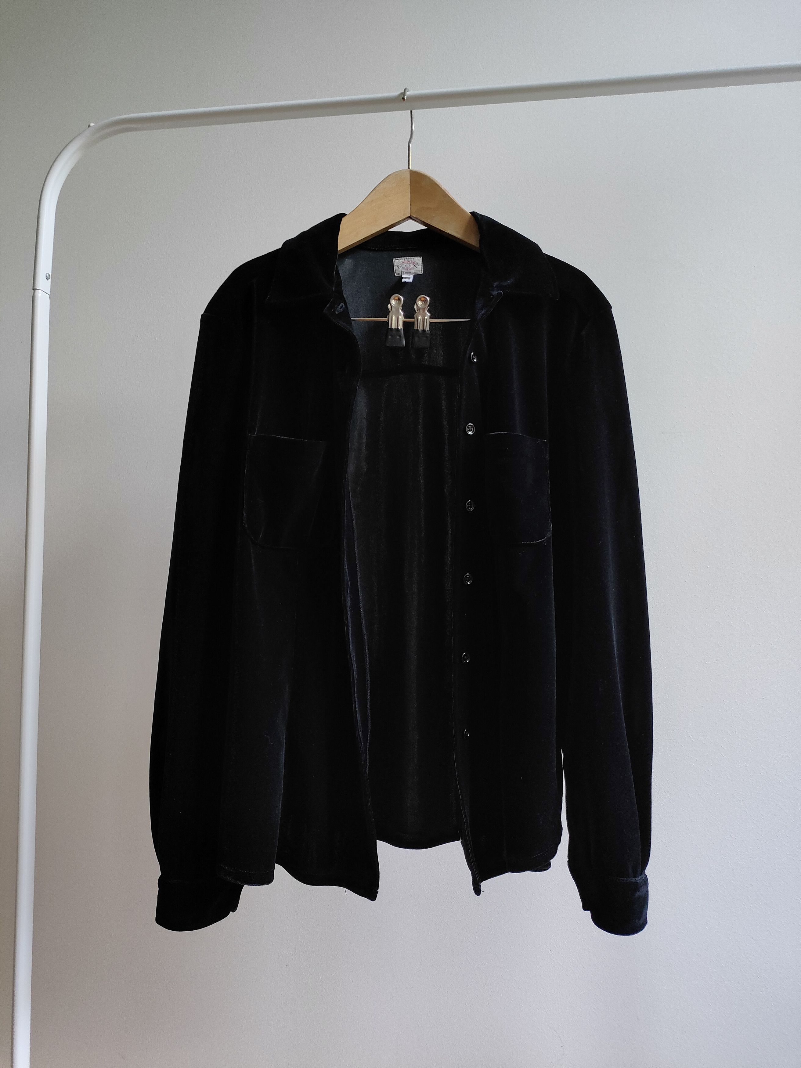 90s Vintage Armani Velour Shirt