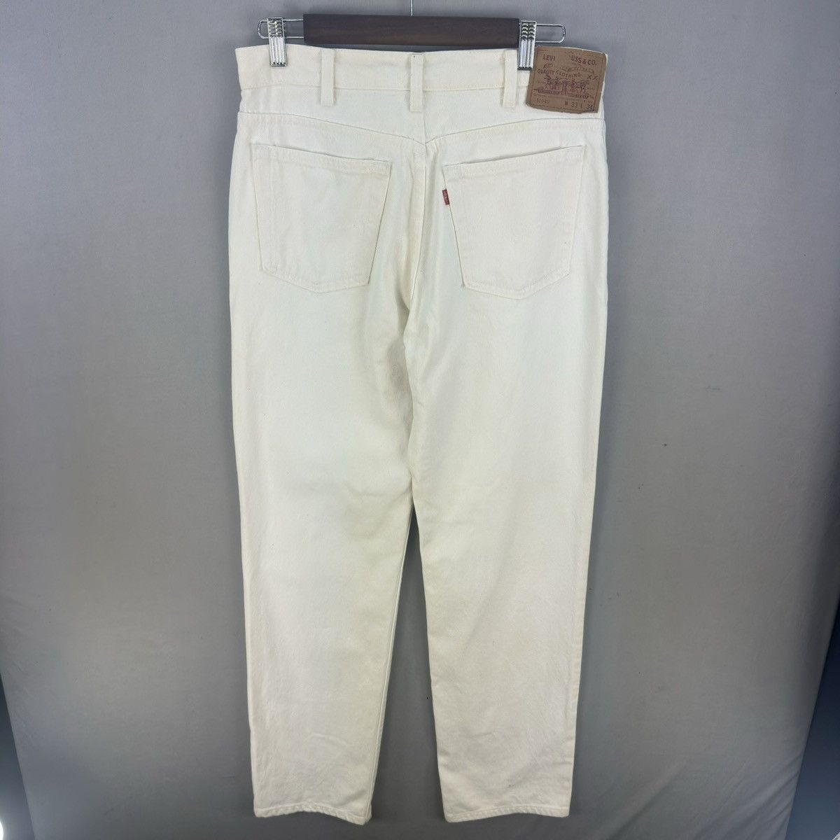 Levi's Vintage 1993 Levis 510-02 Button 525 White Jeans Size US 33 - 4 Thumbnail