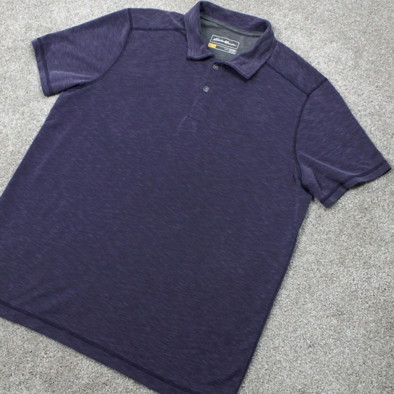 Eddie Bauer Eddie Bauer AV Active Polo Shirt Mens Large Purple Tencel Lyocell Blend S/S Polo Size US L / EU 52-54 / 3 - 3 Thumbnail