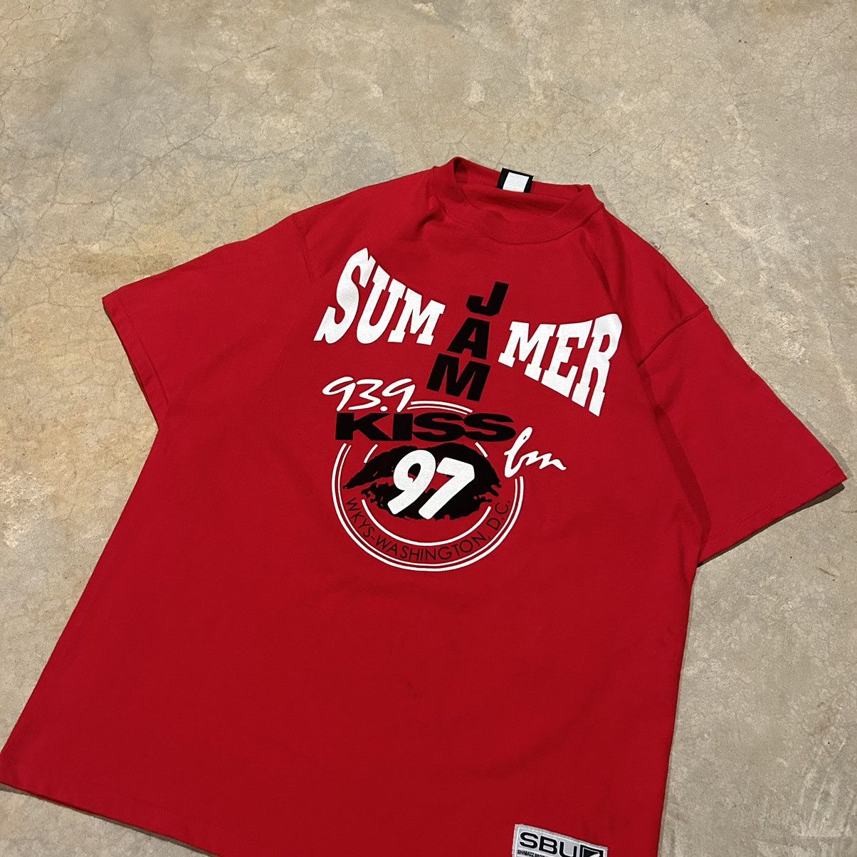 Rap Tees × Vintage Crazy Vintage 1990s Hot 97 Summer Jam Staff Tee Hiphop Rap Size US L / EU 52-54 / 3 - 2 Thumbnail