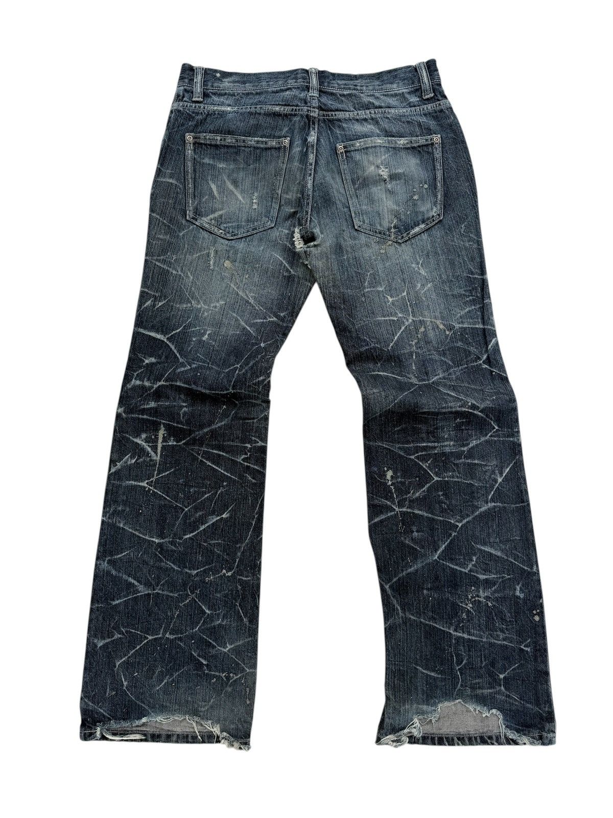 Le Grande Bleu (L.G.B.) NYLAUS BOOTCUT FLARE DISTRESSED STYLE JEANS Size US 32 / EU 48 - 2 Thumbnail