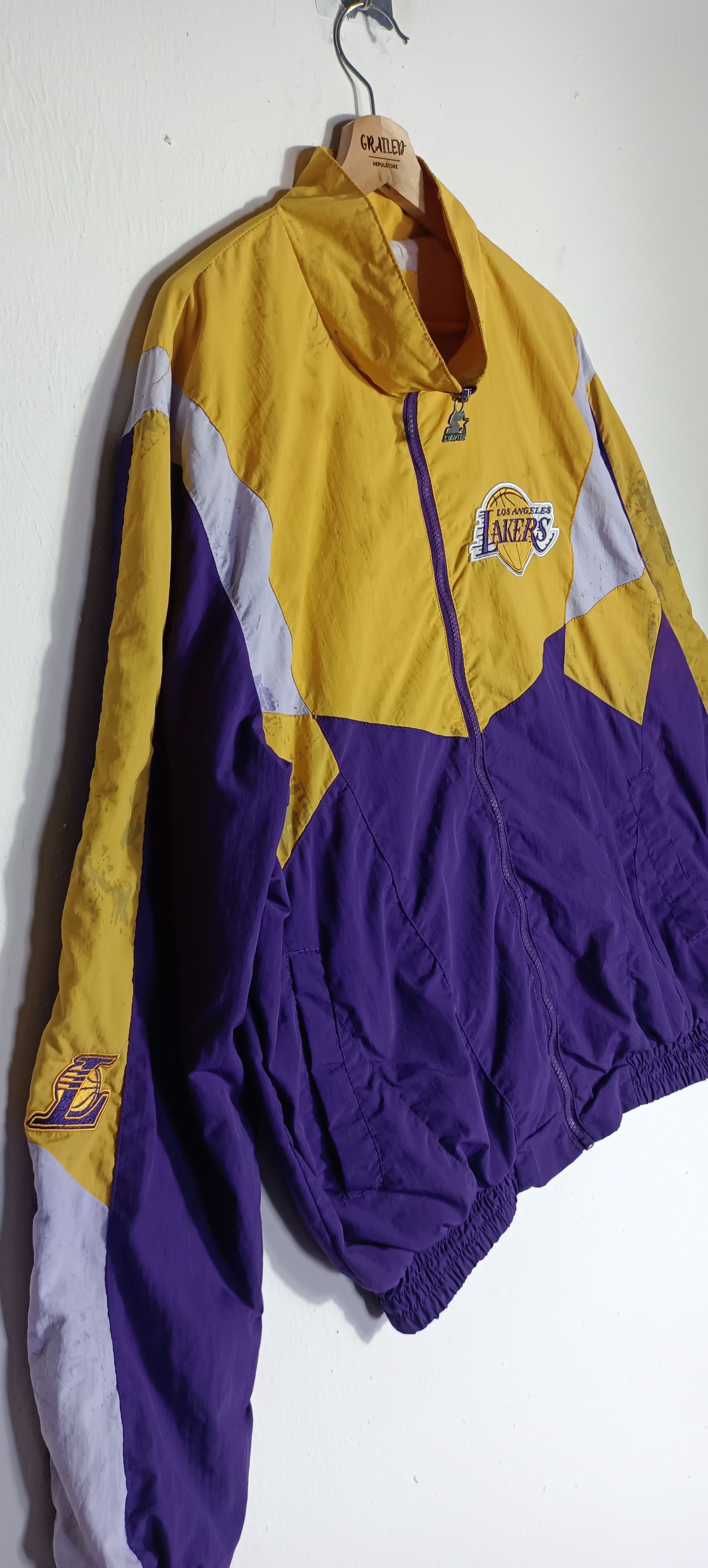 NBA × Starter × Vintage Vintage🔥🔥 L A Lakers Starter Full Zipper Size US XL / EU 56 / 4 - 7 Thumbnail