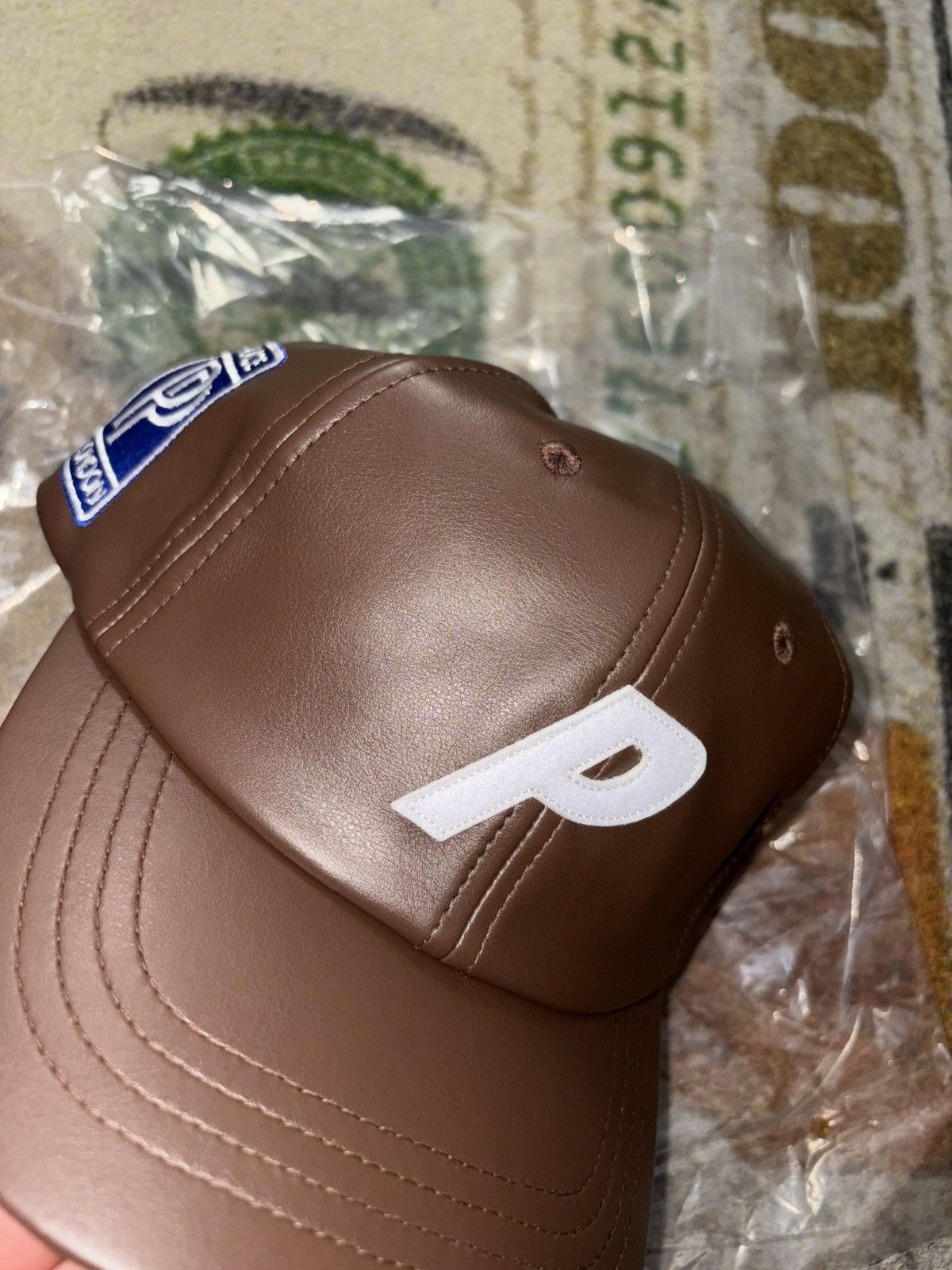 Palace Palace Faux Leather P 6-Panel Hat Size ONE SIZE - 2 Thumbnail