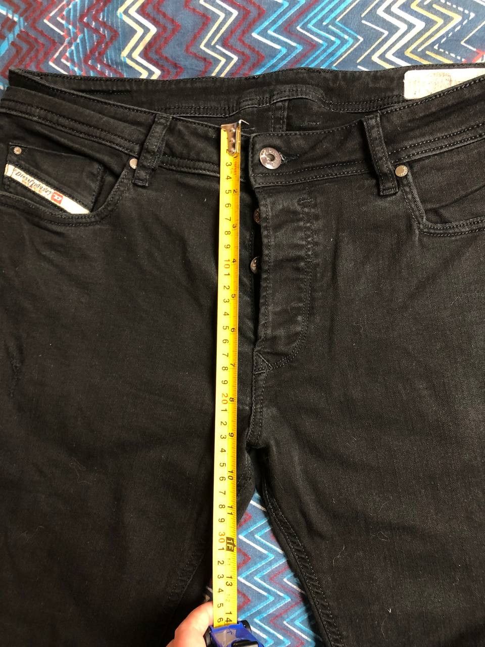 Diesel × Vintage Vintage Y2K Diesel Washed Distressed Denim Jeans Slim Size US 33 - 6 Thumbnail