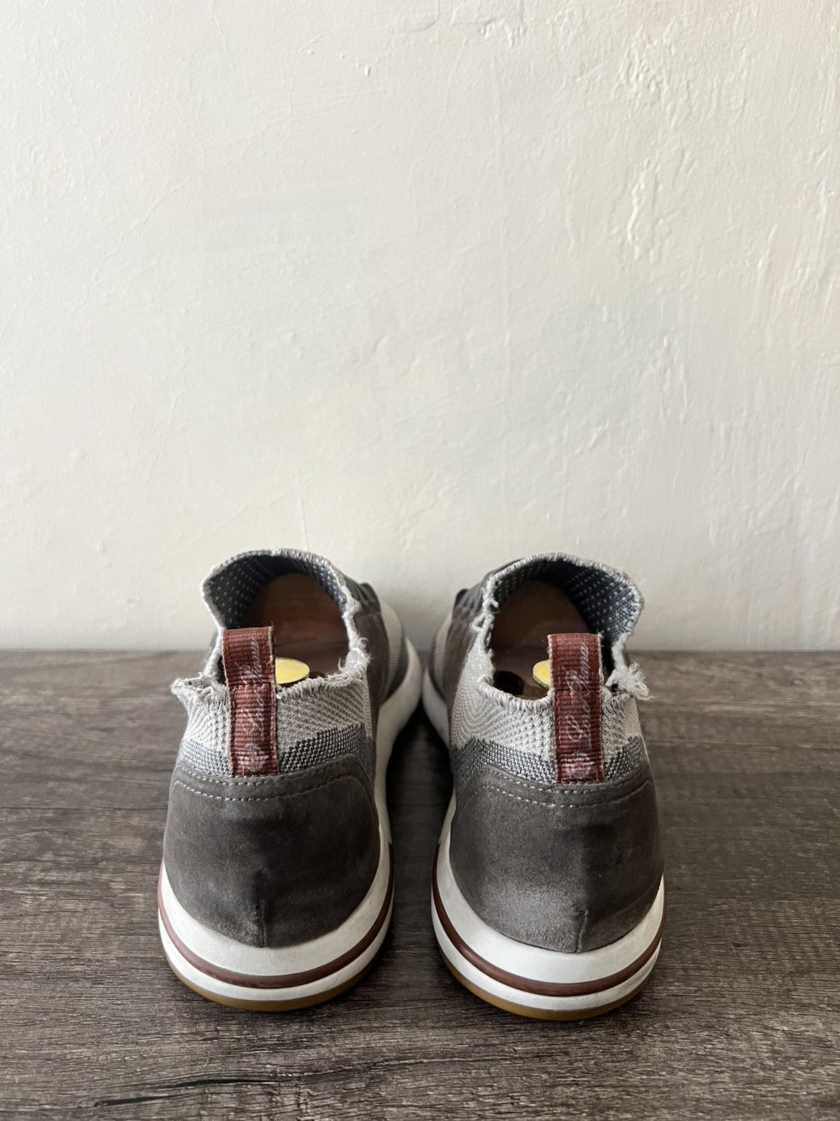 Loro Piana LORO PIANA KNIT FABRIC AND SUEDE 360 FLEXY WALK SNEAKERS Size US 10 / EU 43 - 9 Thumbnail