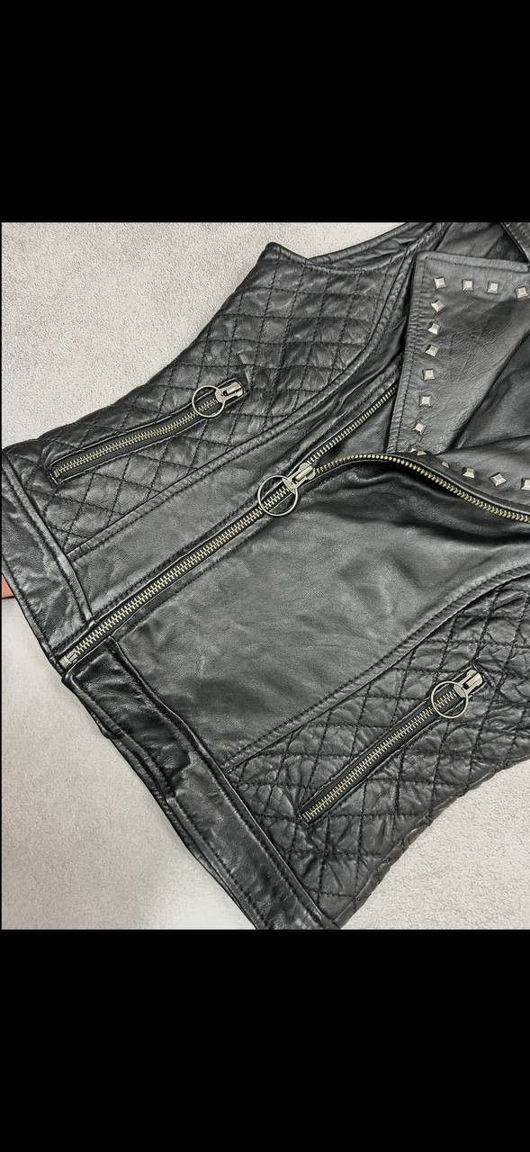 Japanese Brand Vintage 90s Biker Motorcycle Opium Goth Style Vests Y2K Size US S / EU 44-46 / 1 - 7 Thumbnail