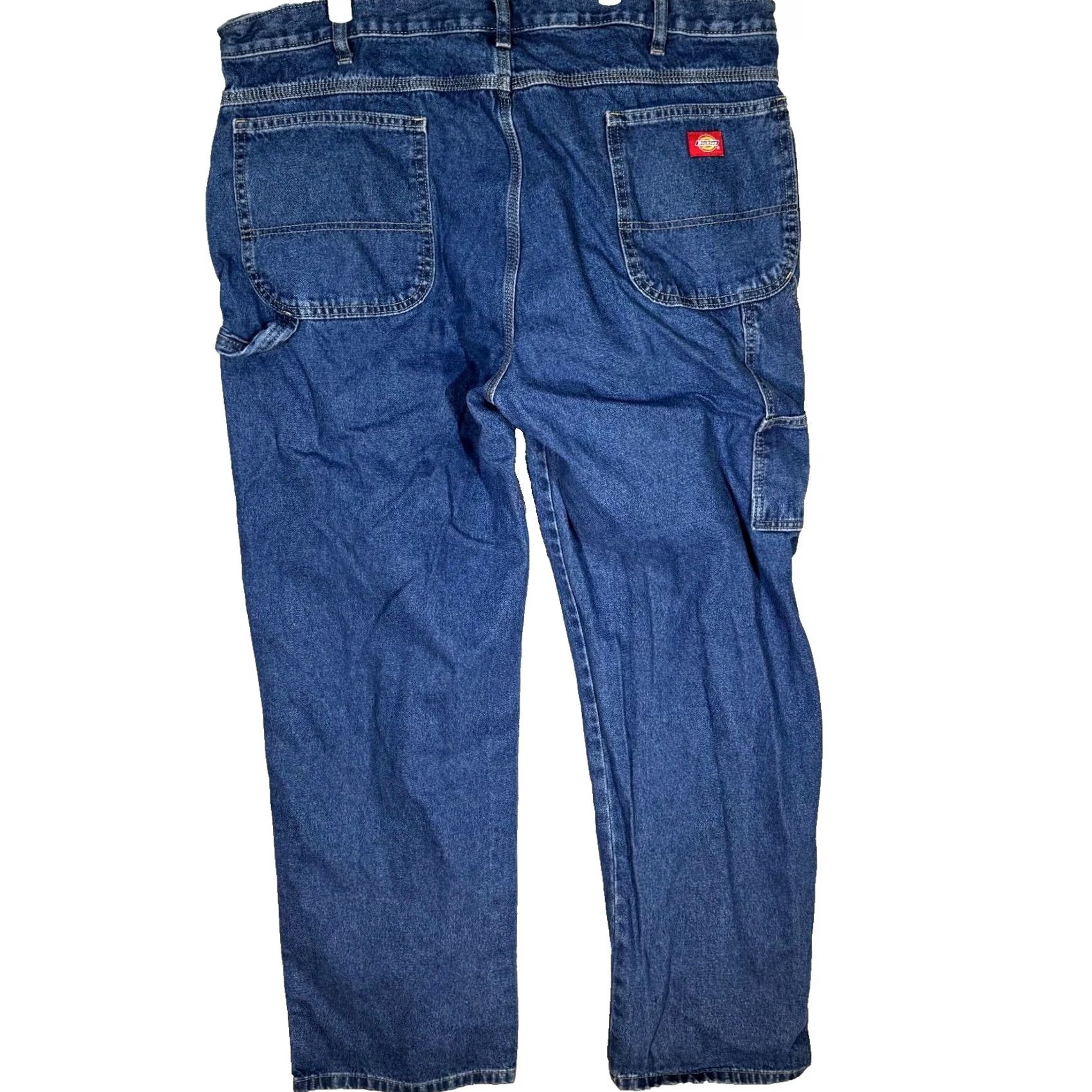 Dickies Dickies Carpenter Jeans Mens 42x32 Blue Denim Relaxed Fit Straight Leg Jeans Size US 42 / EU 58 - 2 Thumbnail
