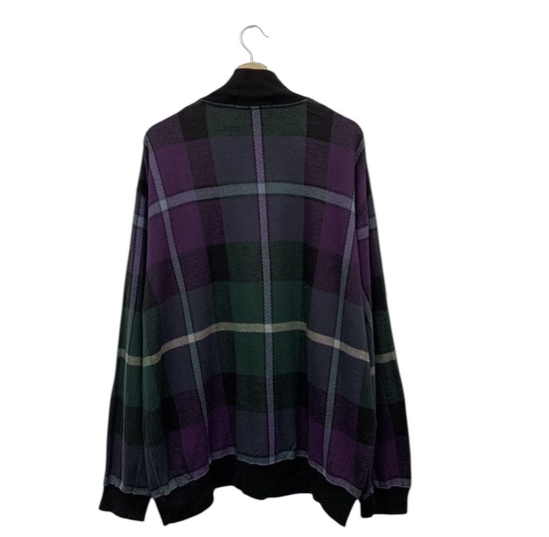 Ralph Lauren Vintage 90s Polo Sport Checkered Half Zip Sweatshirt Size US XL / EU 56 / 4 - 2 Thumbnail