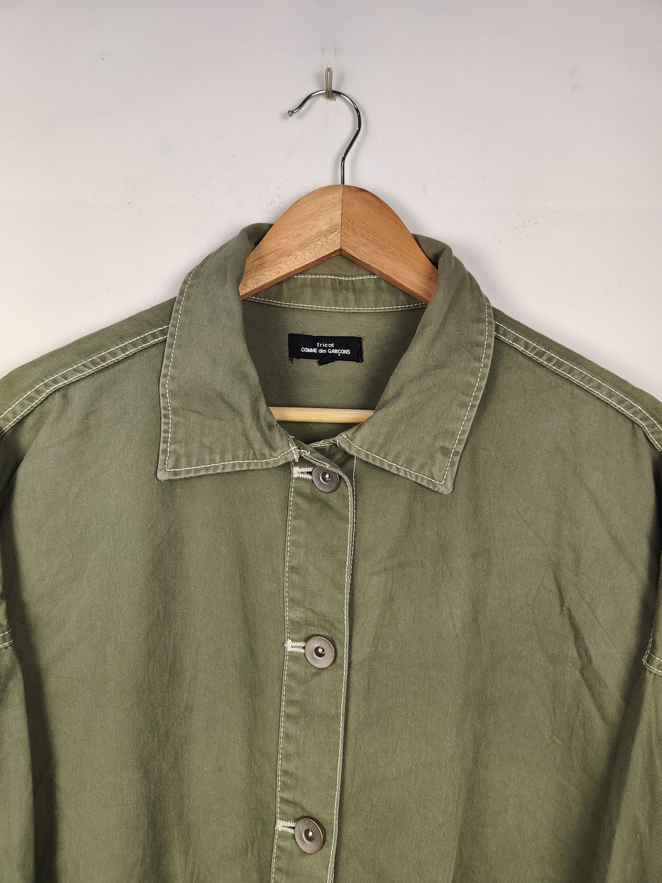 Comme des Garcons Tricot Comme des Garçons AD2011 Oversized Button Shirt Size US M / EU 48-50 / 2 - 2 Thumbnail