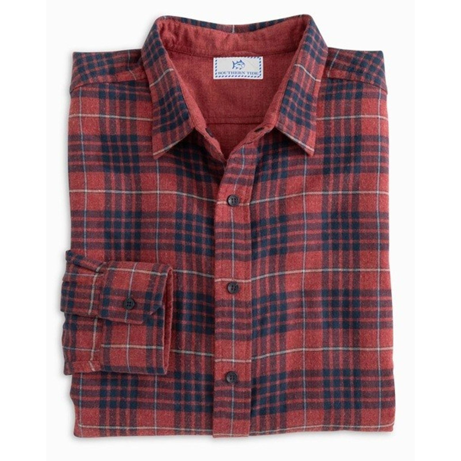 Southern Tide NWT Southern Tide Payton Heather Reversible Flannel Size S Size US S / EU 44-46 / 1 - 7 Thumbnail