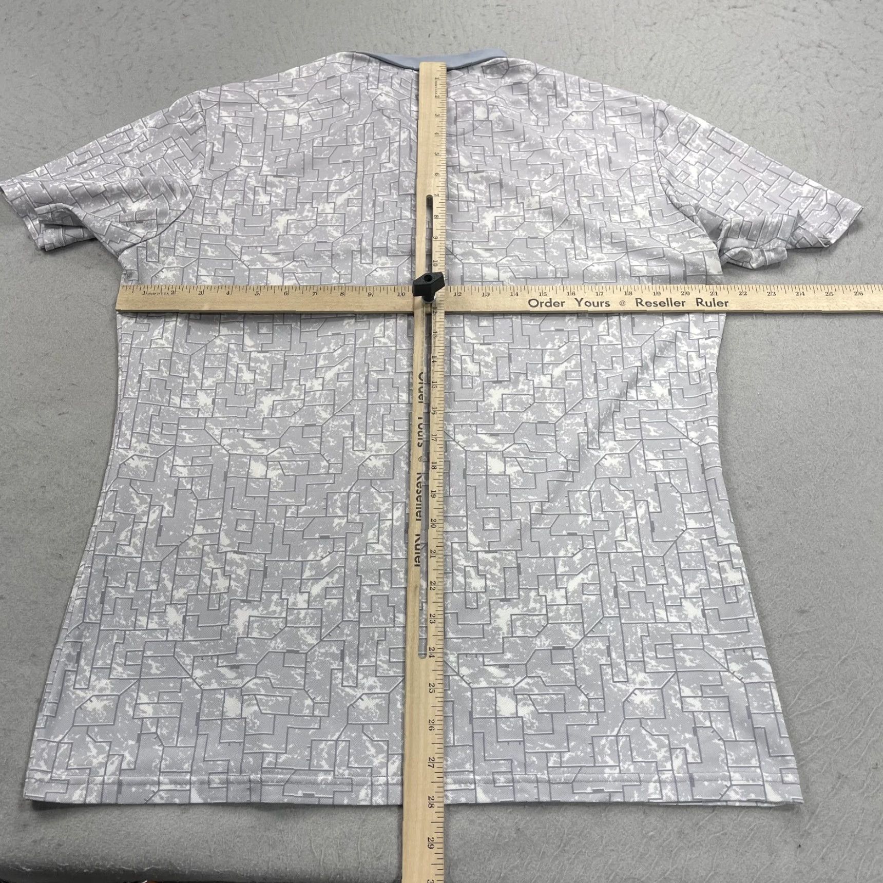 Galvin Green Galvin Green Polo Shirt Mens M Gray Geometric Golf Stretch GG Shirt Size US M / EU 48-50 / 2 - 6 Thumbnail