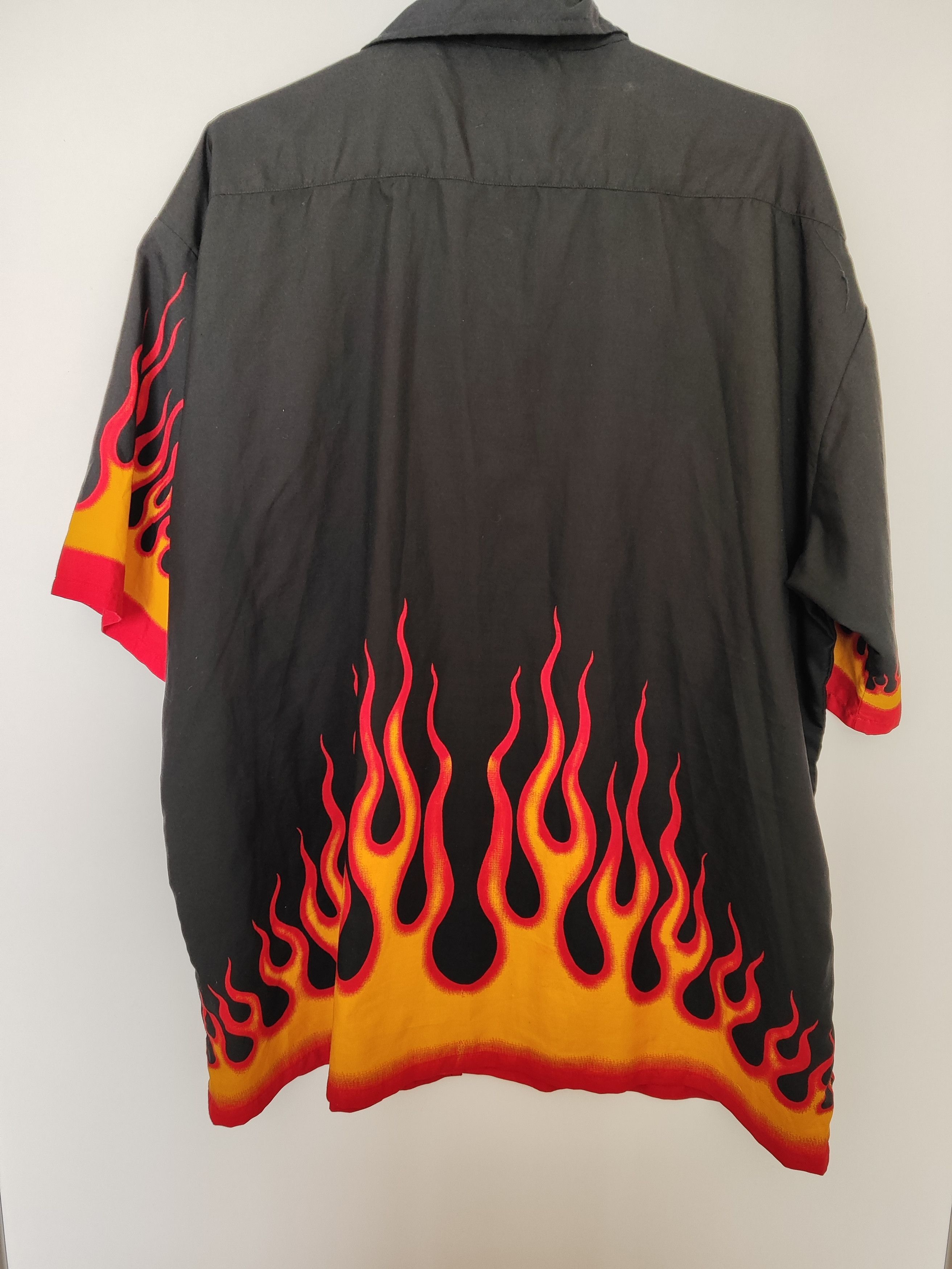 Other Vintage Flame Shirt Santino XL – Y2K Gallery Dept Style Size US XL / EU 56 / 4 - 3 Thumbnail
