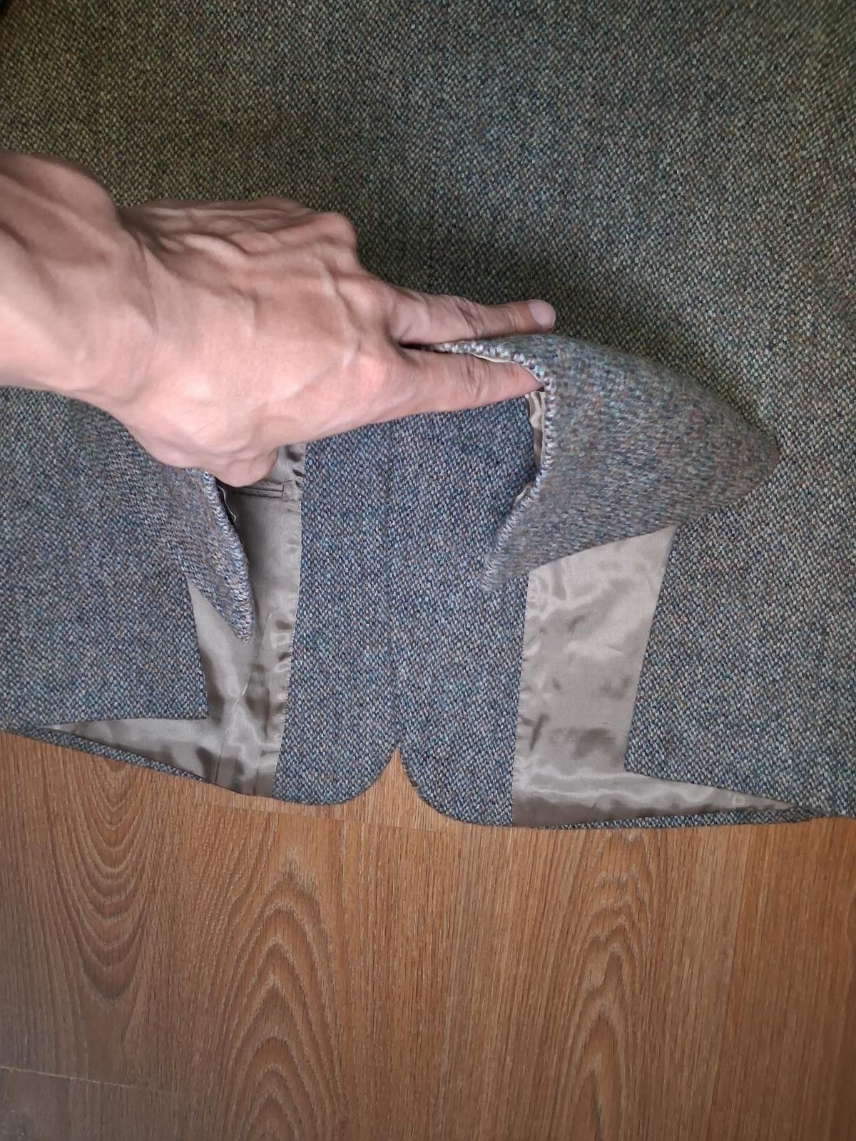 Harris Tweed Harris Tweed Sport Coat Mens 44R Beige Virgin Wool Donegal Size 44R - 9 Thumbnail