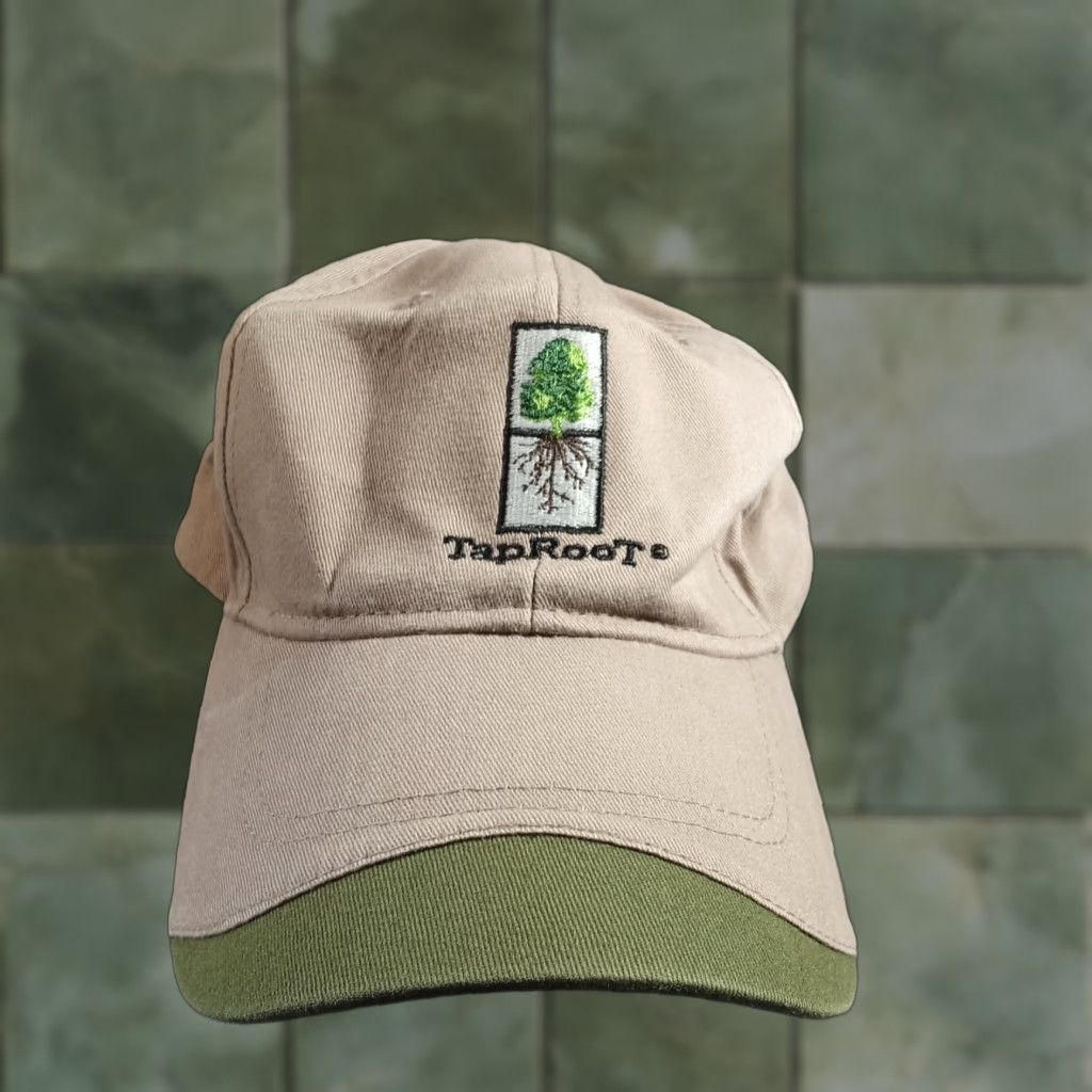 Roots Tap Root Hat Cap Adjustable Men Tan Green Embordered Logo Outdoor Cap America Baseball Hat One Size Brown Autumn Winter Spring Summer Mens Size ONE SIZE - 1 Thumbnail