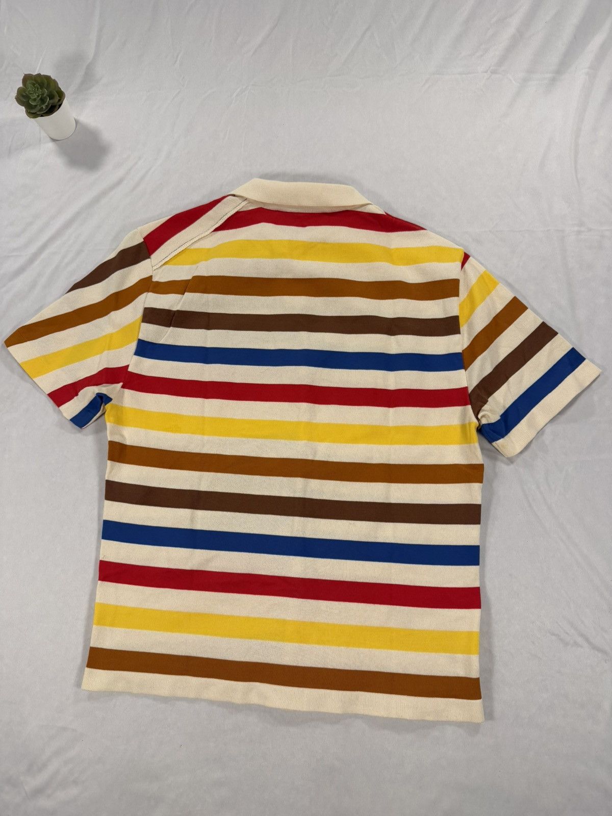 Marni Marni Multicolor Striped Asymmetrical Polo Size 46 / S Size US S / EU 44-46 / 1 - 2 Thumbnail