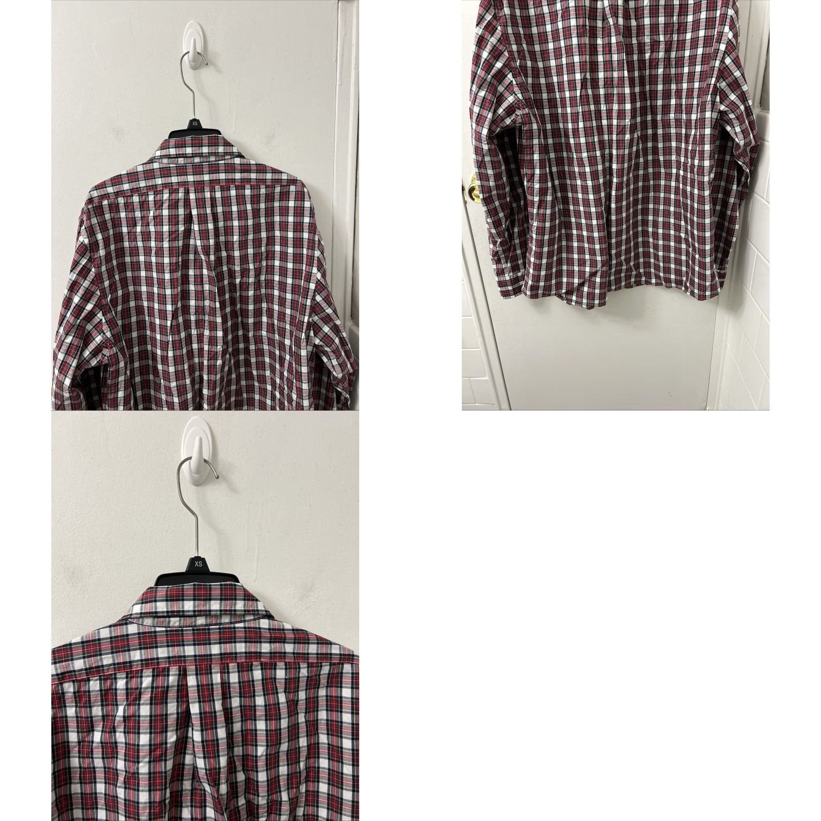 Brooks Brothers Brooks Brothers Shirt Mens L Red White Oxford Plaid Button Down Pocket L/S Size US L / EU 52-54 / 3 - 8 Thumbnail