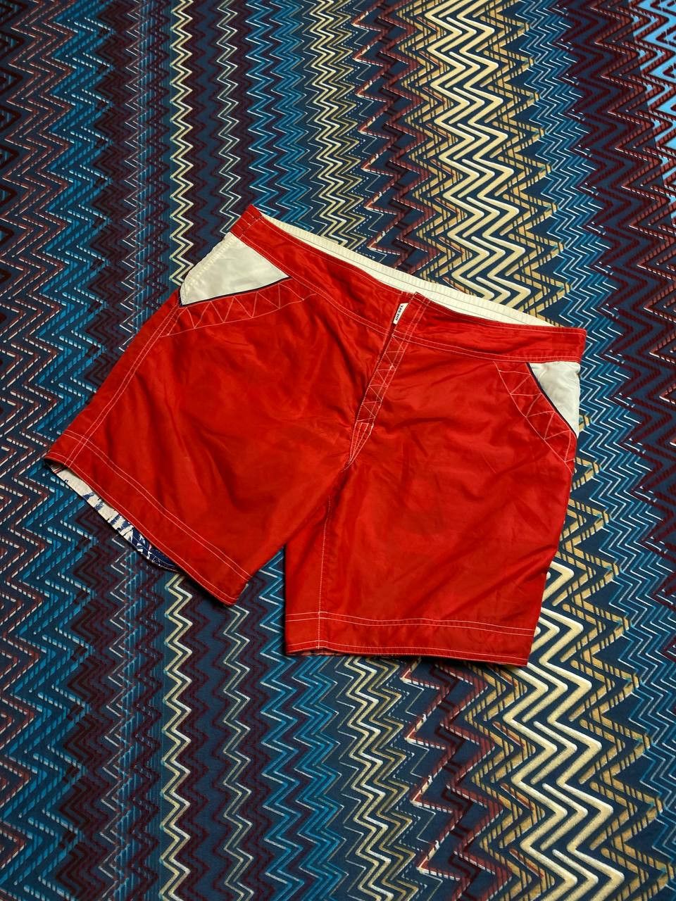 Diesel reversible shorts print DIESEL vintage Y2K logo streetwear Size US 36 / EU 52 - 19 Thumbnail