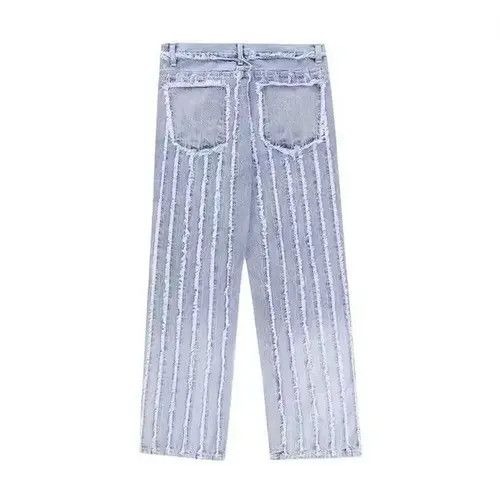 Japanese Brand Striped Baggy Jeans Size US 34 / EU 50 - 7 Thumbnail
